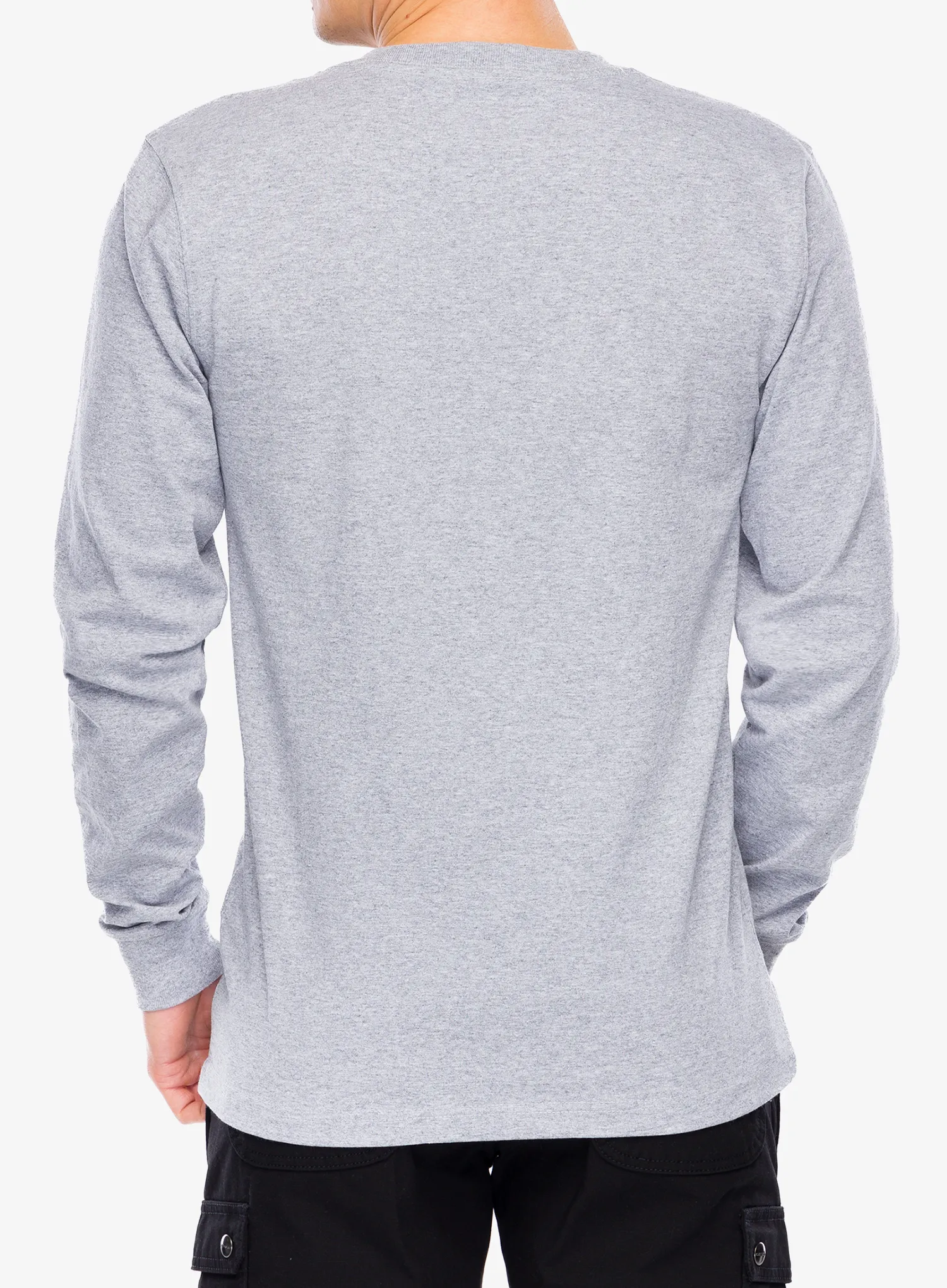 Pullover Carhartt Core Logo T-Shirt L/S - heather grey