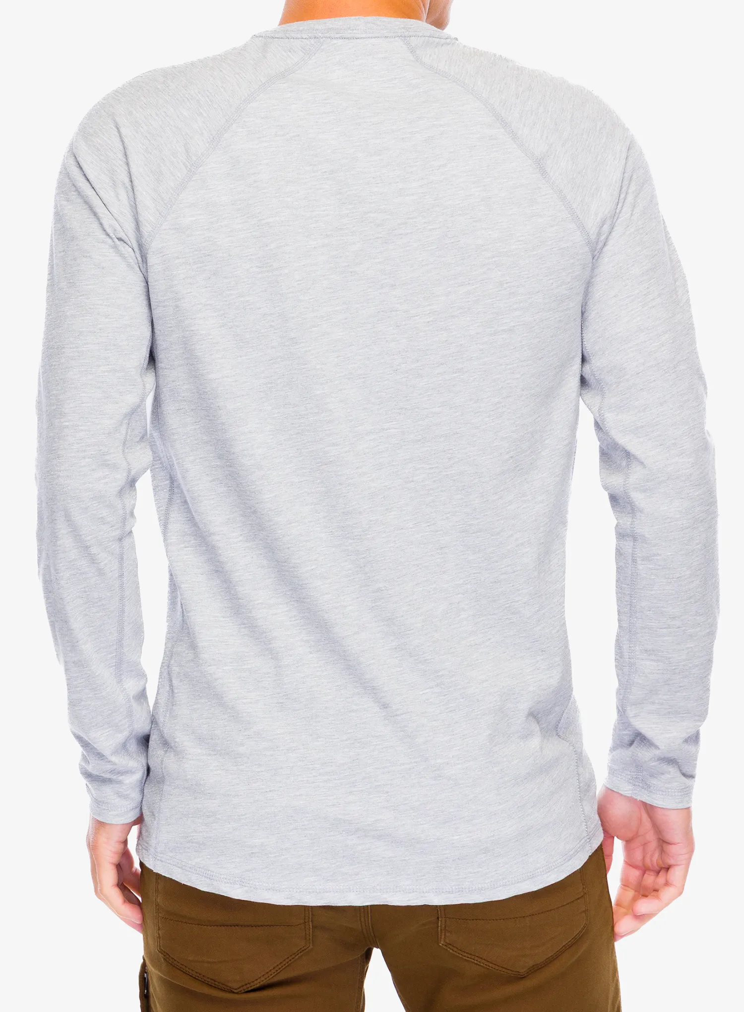 Pullover Carhartt Midweight L/S Pocket T-Shirt - heather grey