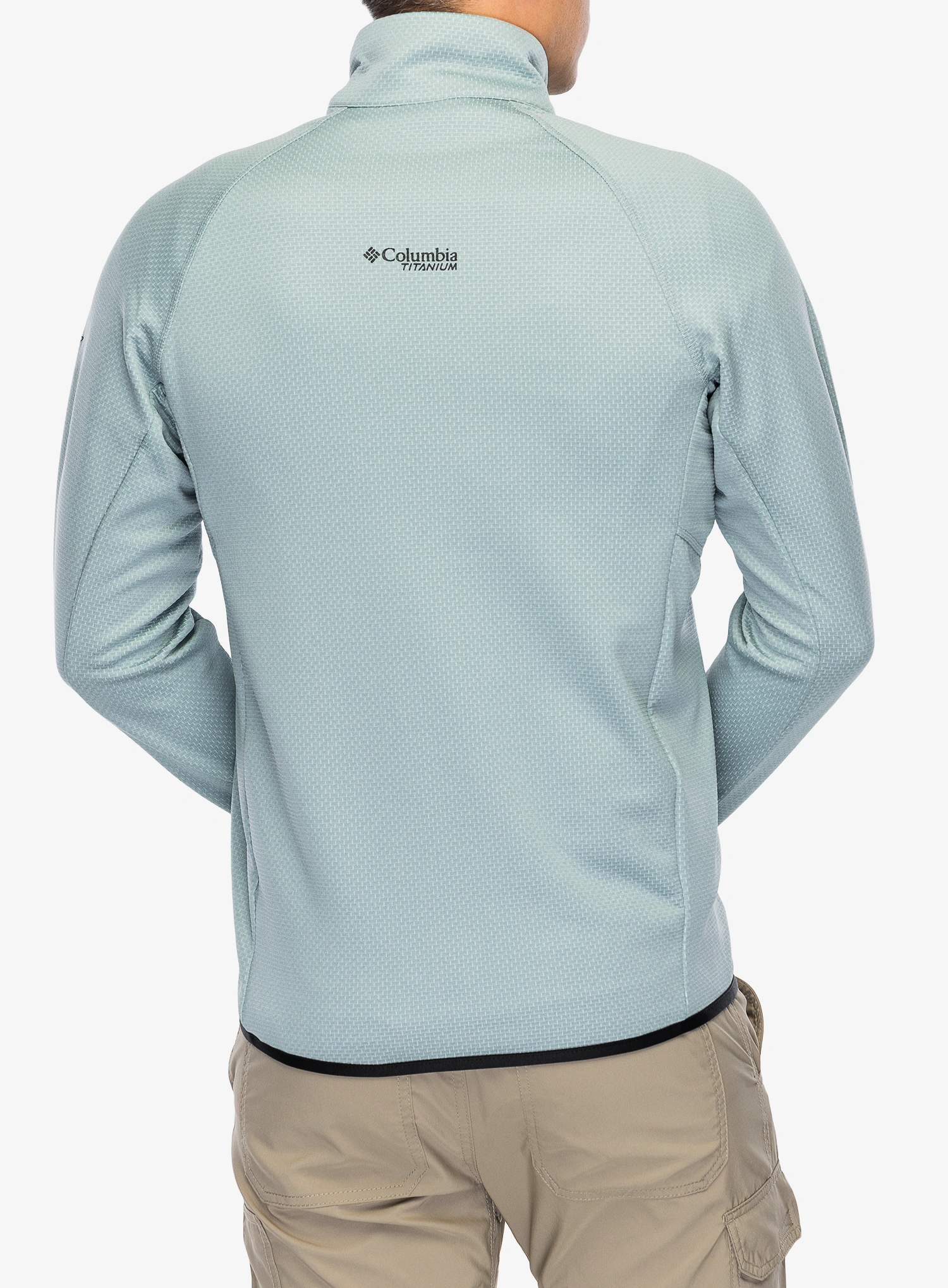 Pullover Columbia Triple Canyon Grid Fleece Full Zip II - crushed blue/black