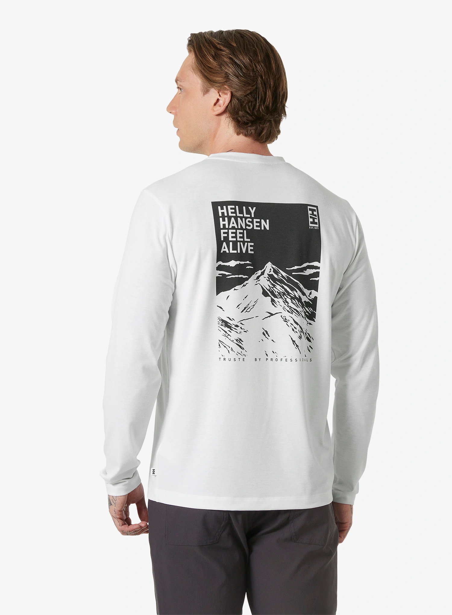 Pullover Helly Hansen Skog Graphic LS Tee - white