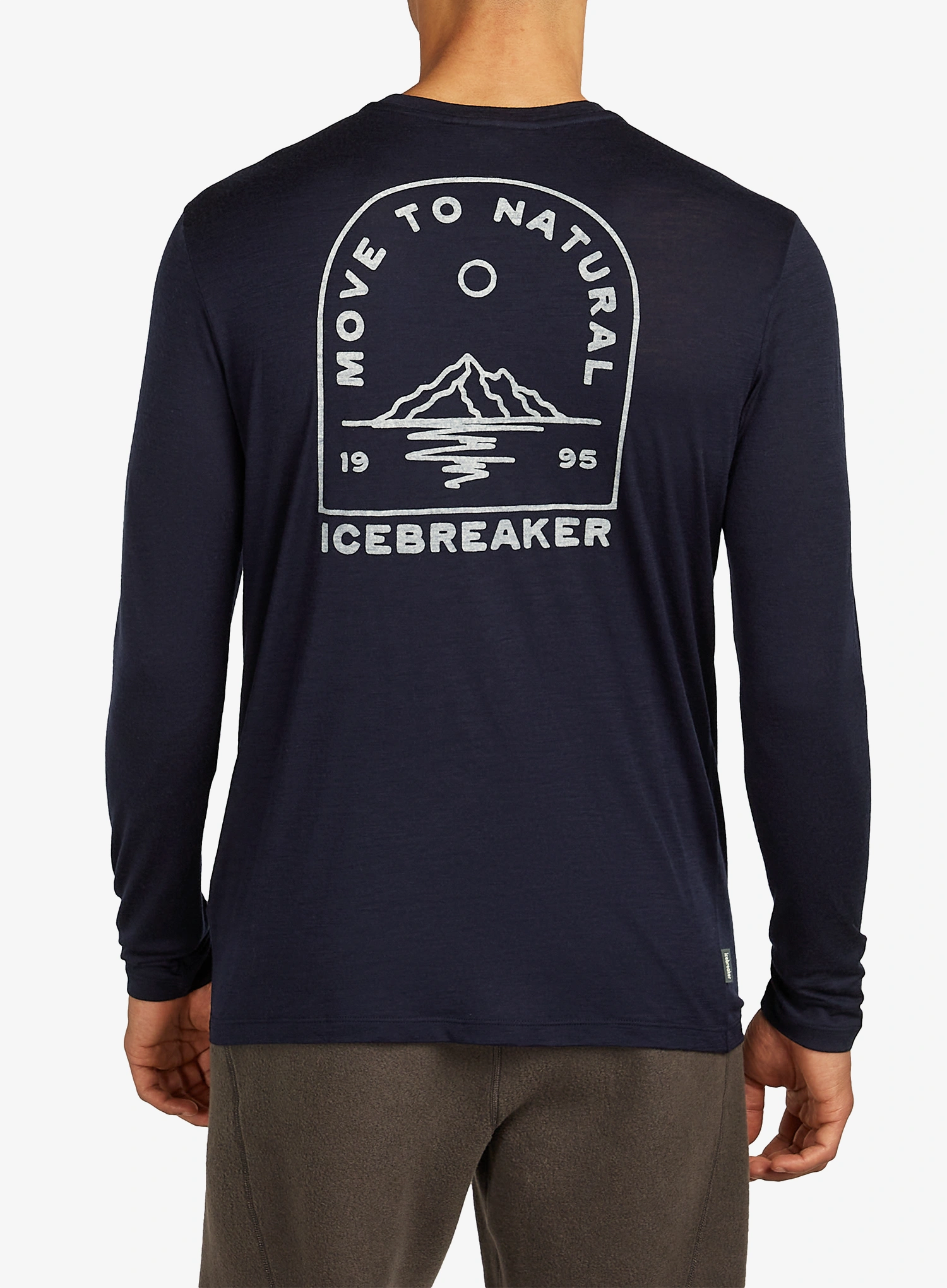 Pullover Icebreaker Merino 150 Tech Lite LS Tee Road To Cook - midnight navy