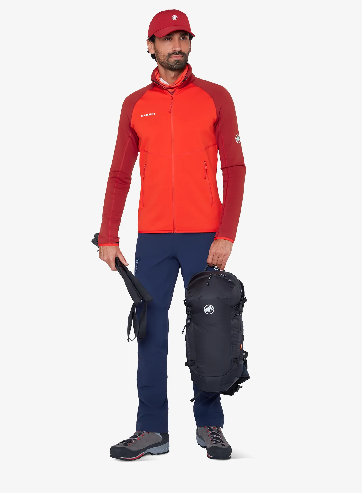 Pullover Mammut Aconcagua ML Jacket - red/dark red