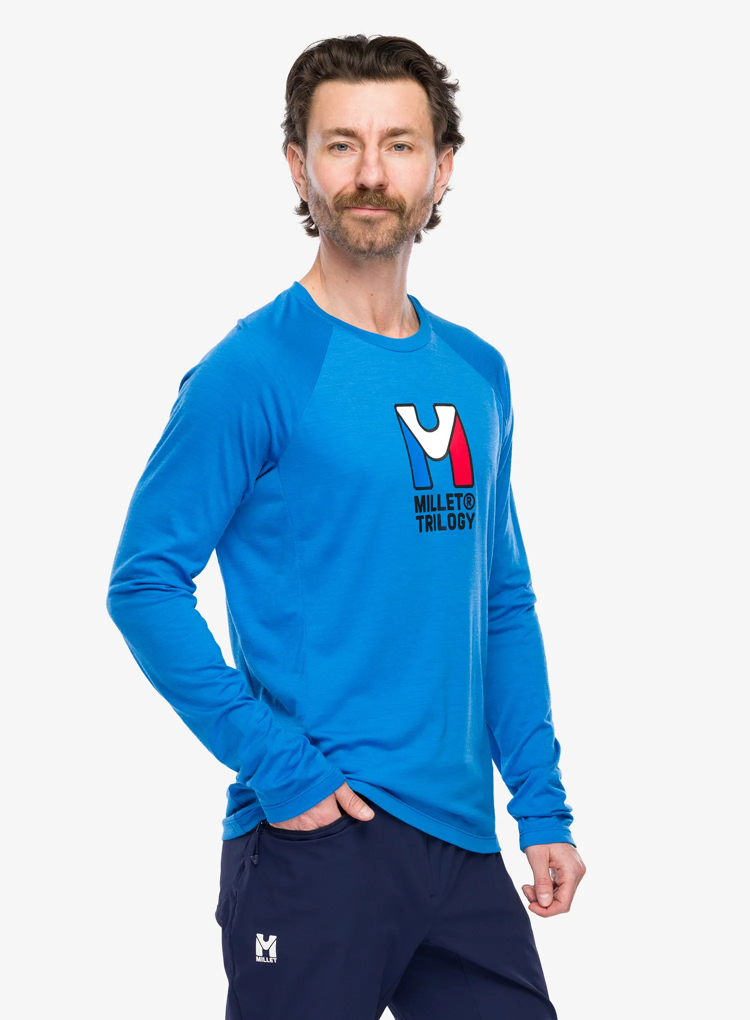 Pullover Millet Trilogy Wool TS LS - icon blue
