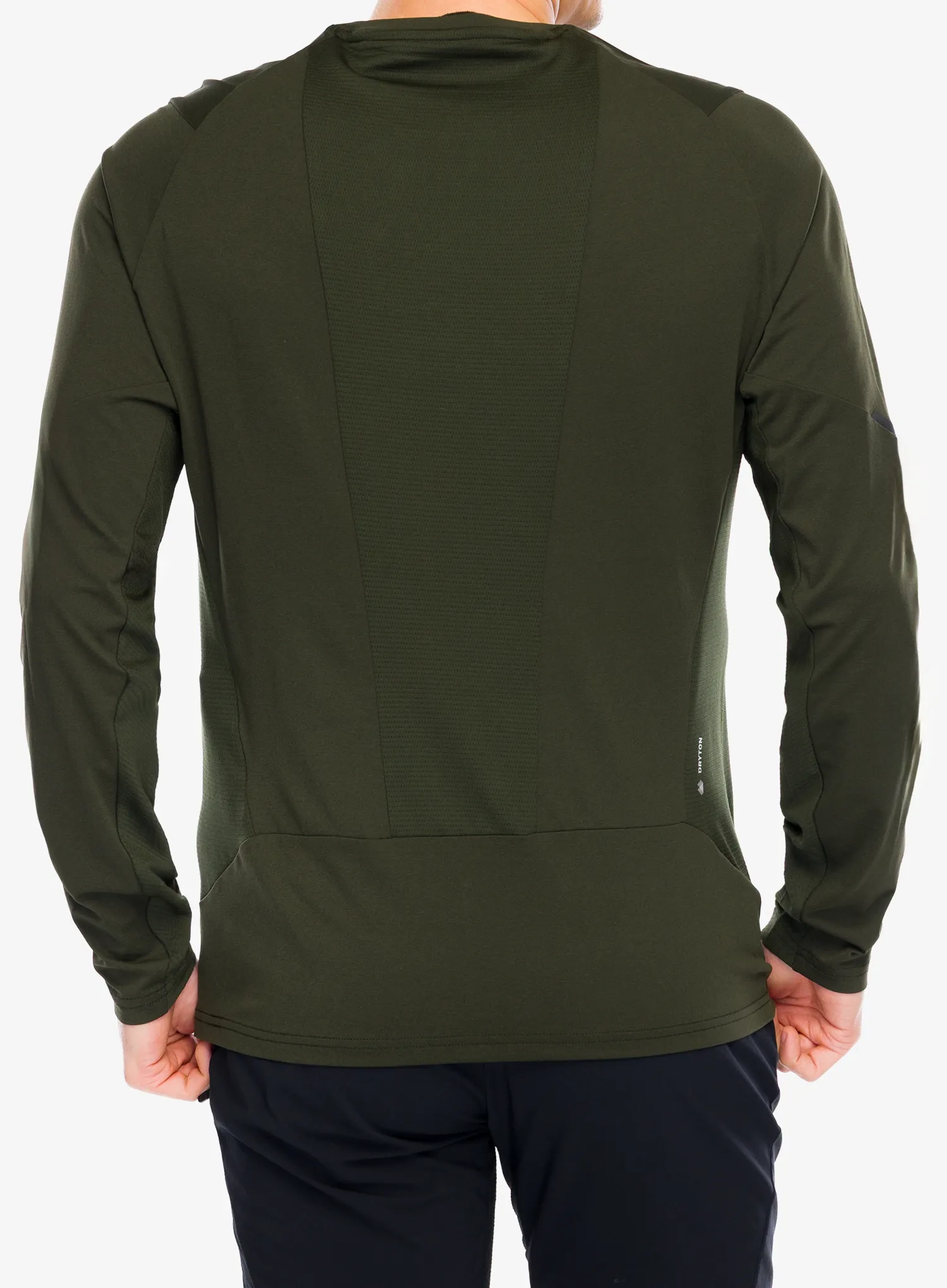 Pullover Salewa Pedroc Dry L/S Tee - dark olive