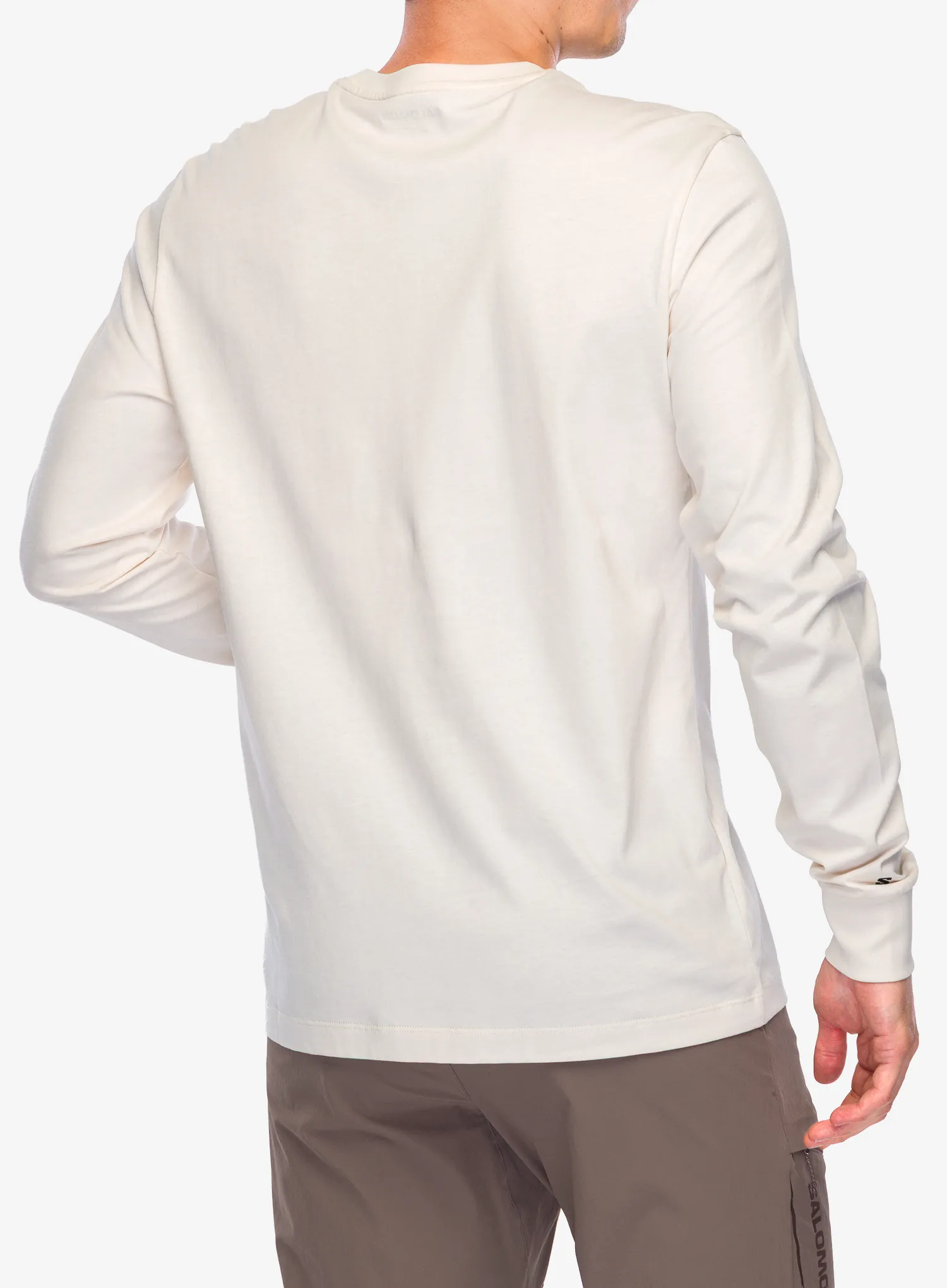 Pullover Salomon Chest Logo LS Tee - whisper white