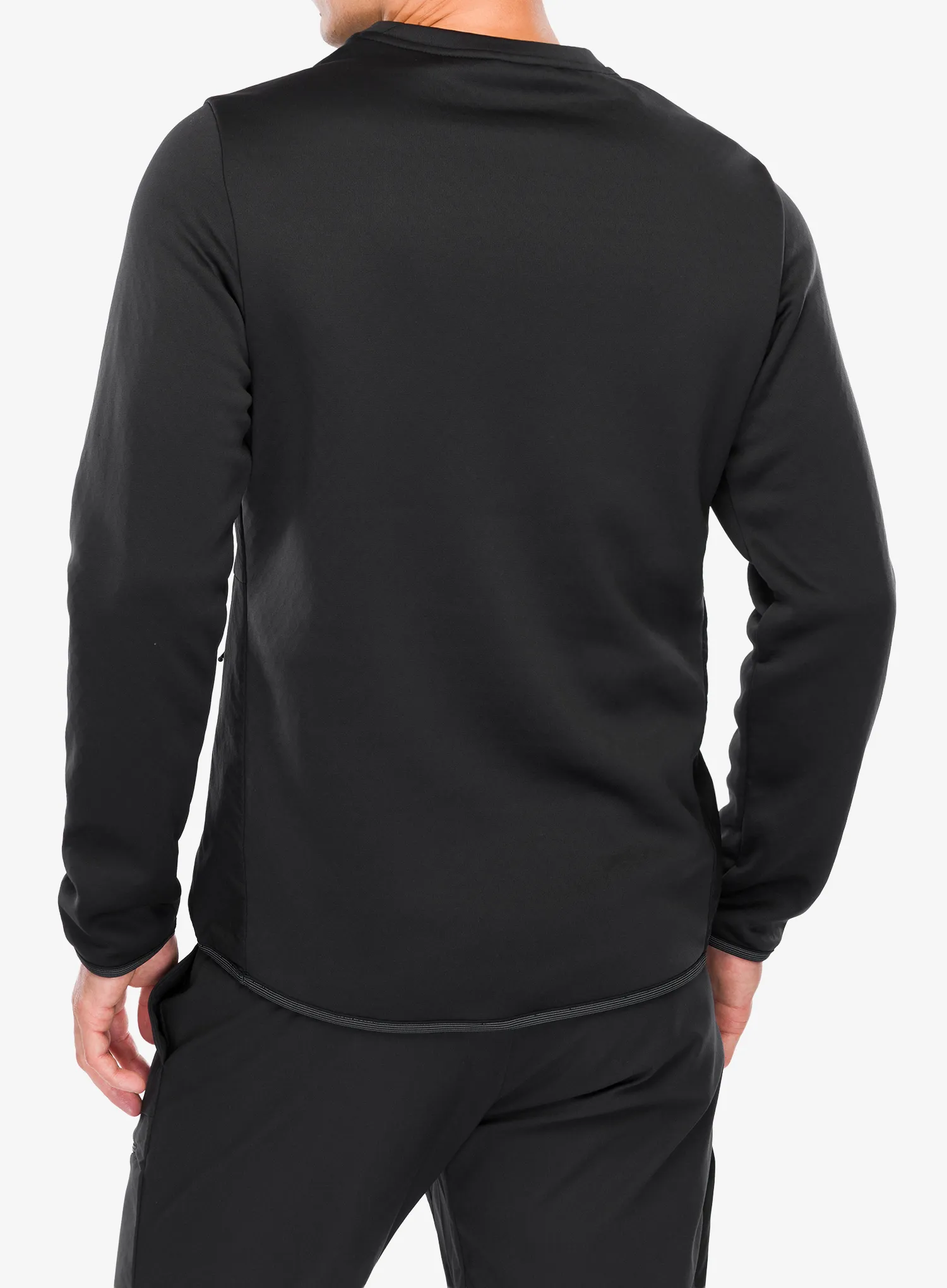 Pullover Salomon Outline Hyb Warm Pullov - deep black