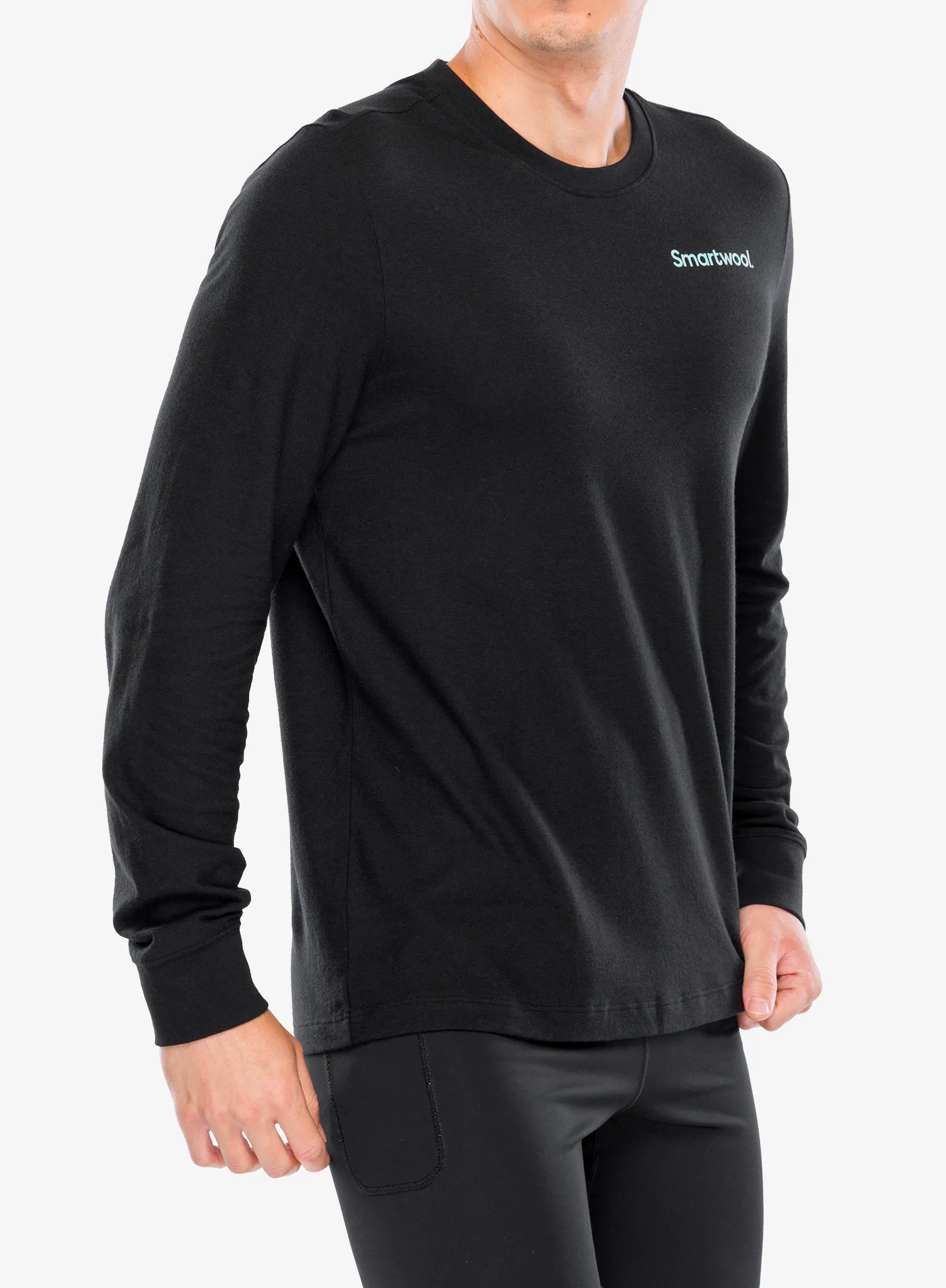 Pullover Smartwool Gondola View Long Sleeve Graphic Tee - black