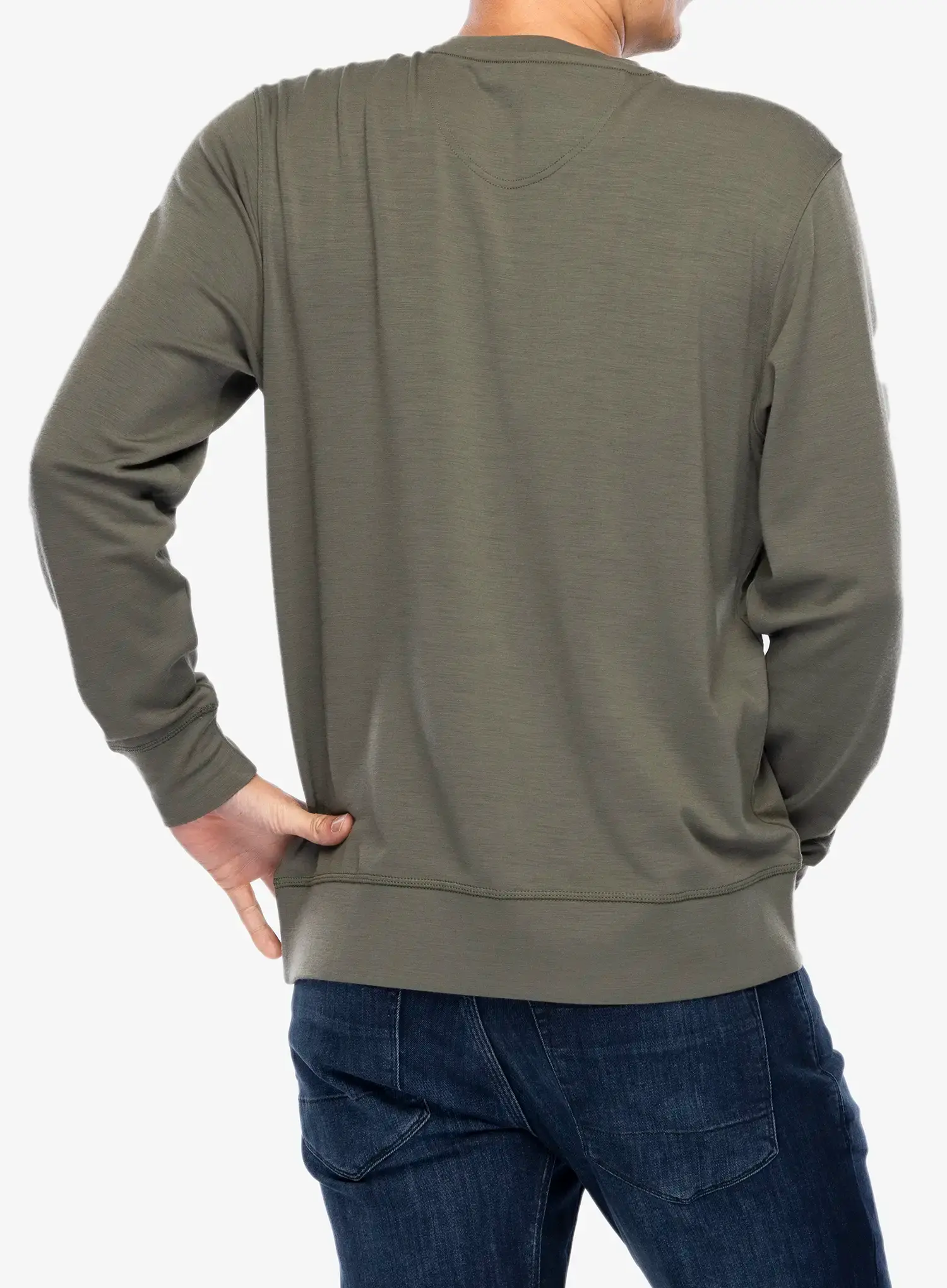 Pullover Super.natural Sn Sailor Crew - tea leaf/jet black/raisin