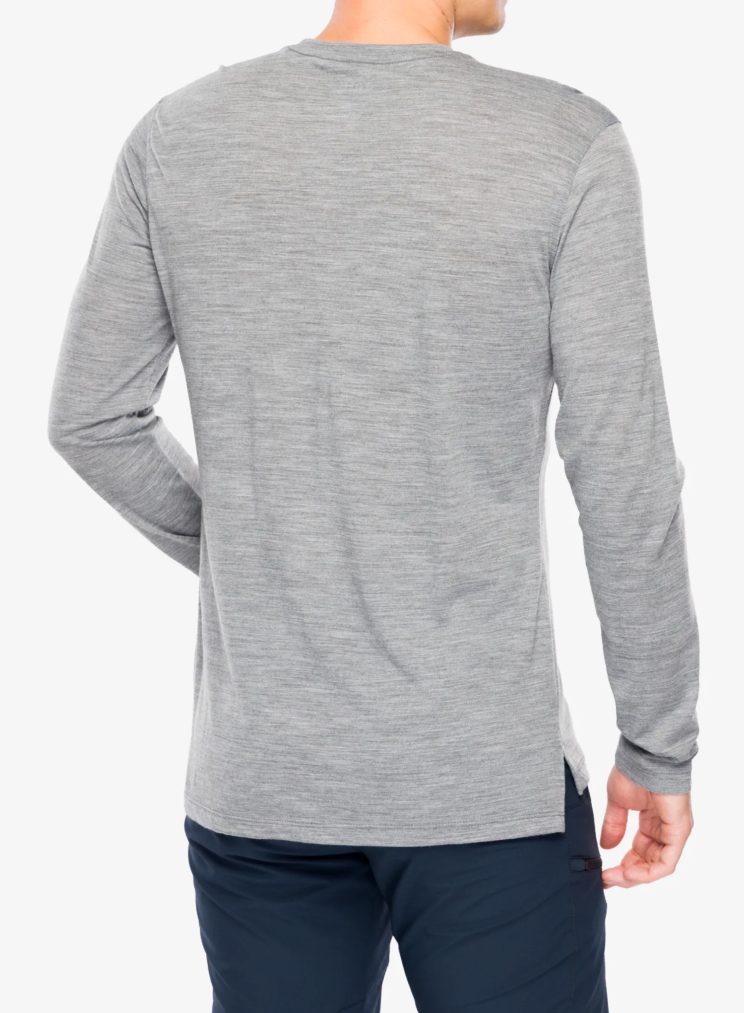 Pullover Super.natural Super Mountain LS - cashmere grey melange/various