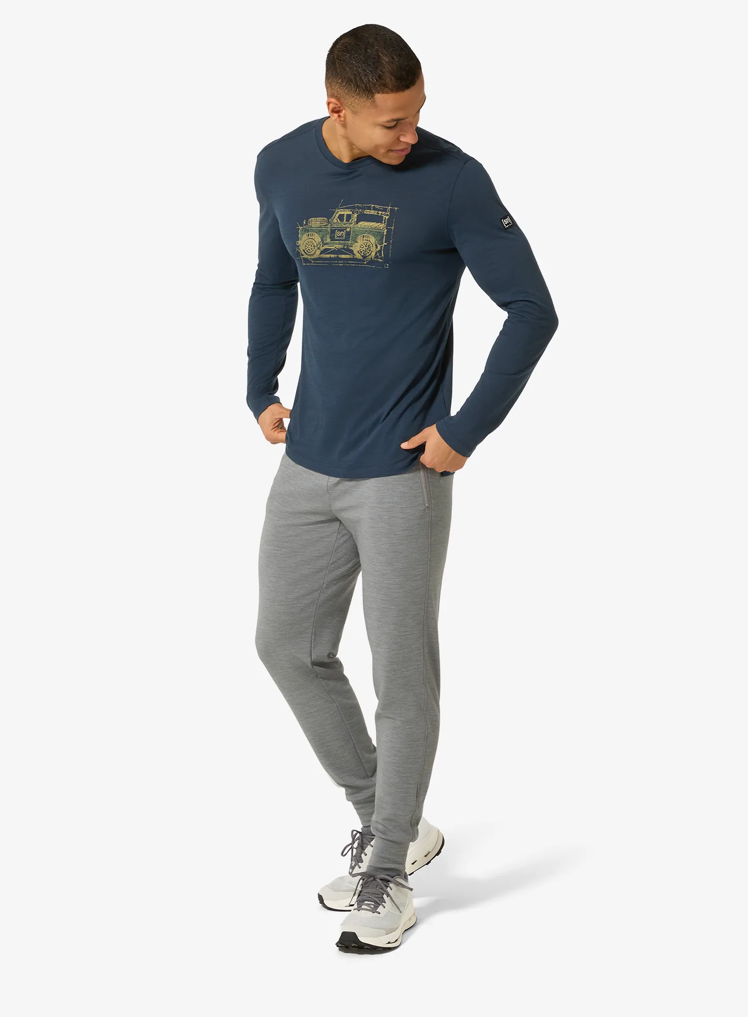 Pullover Super.natural Willi LS - blueberry/various