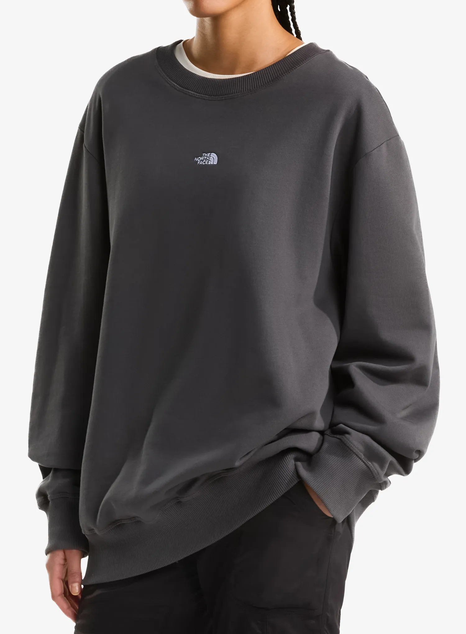 Pullover The North Face Essential Light Relaxed Crew - anthracite grey