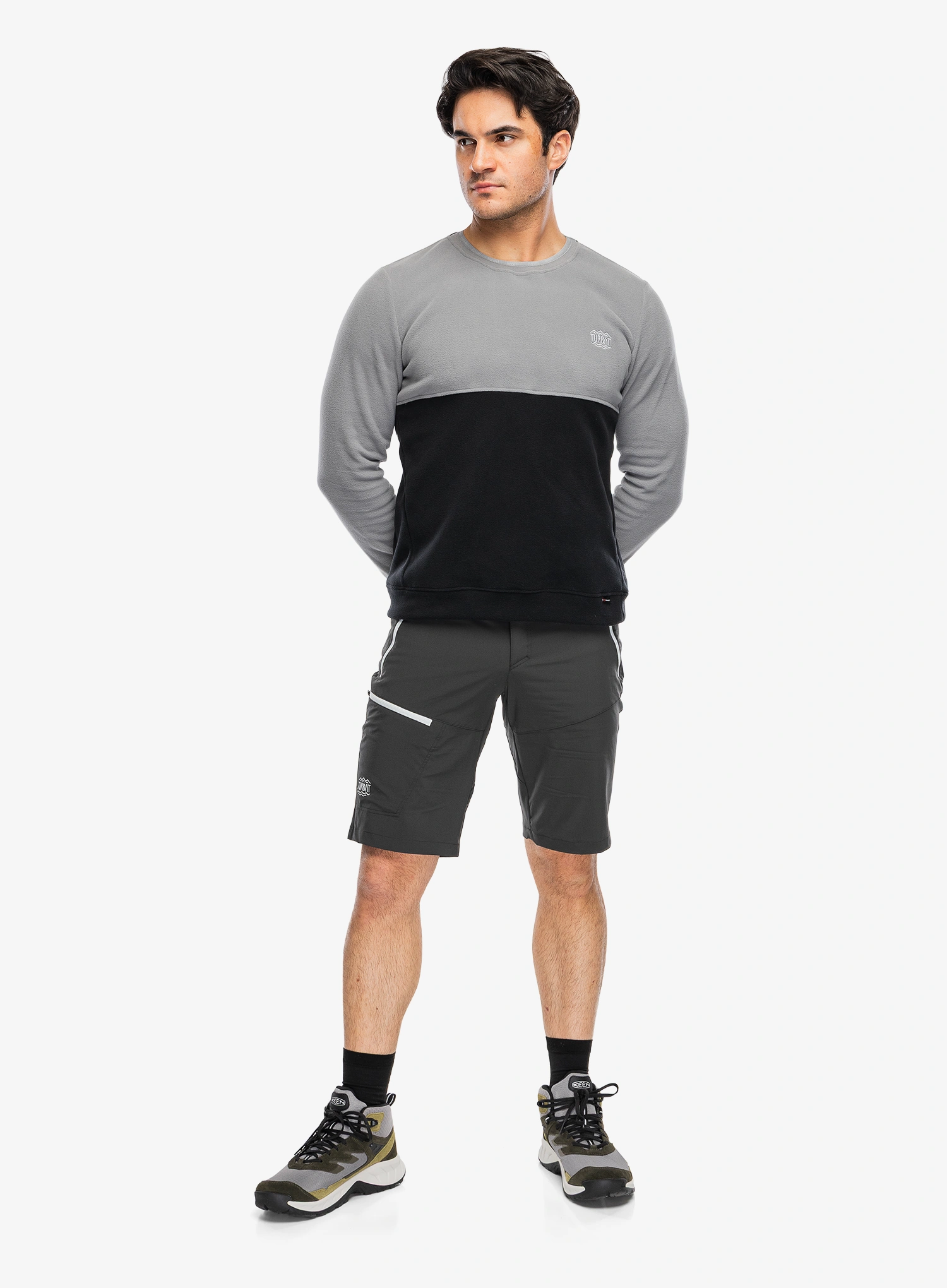 Pullover Turbat Scout Fleece - black/coudburst grey