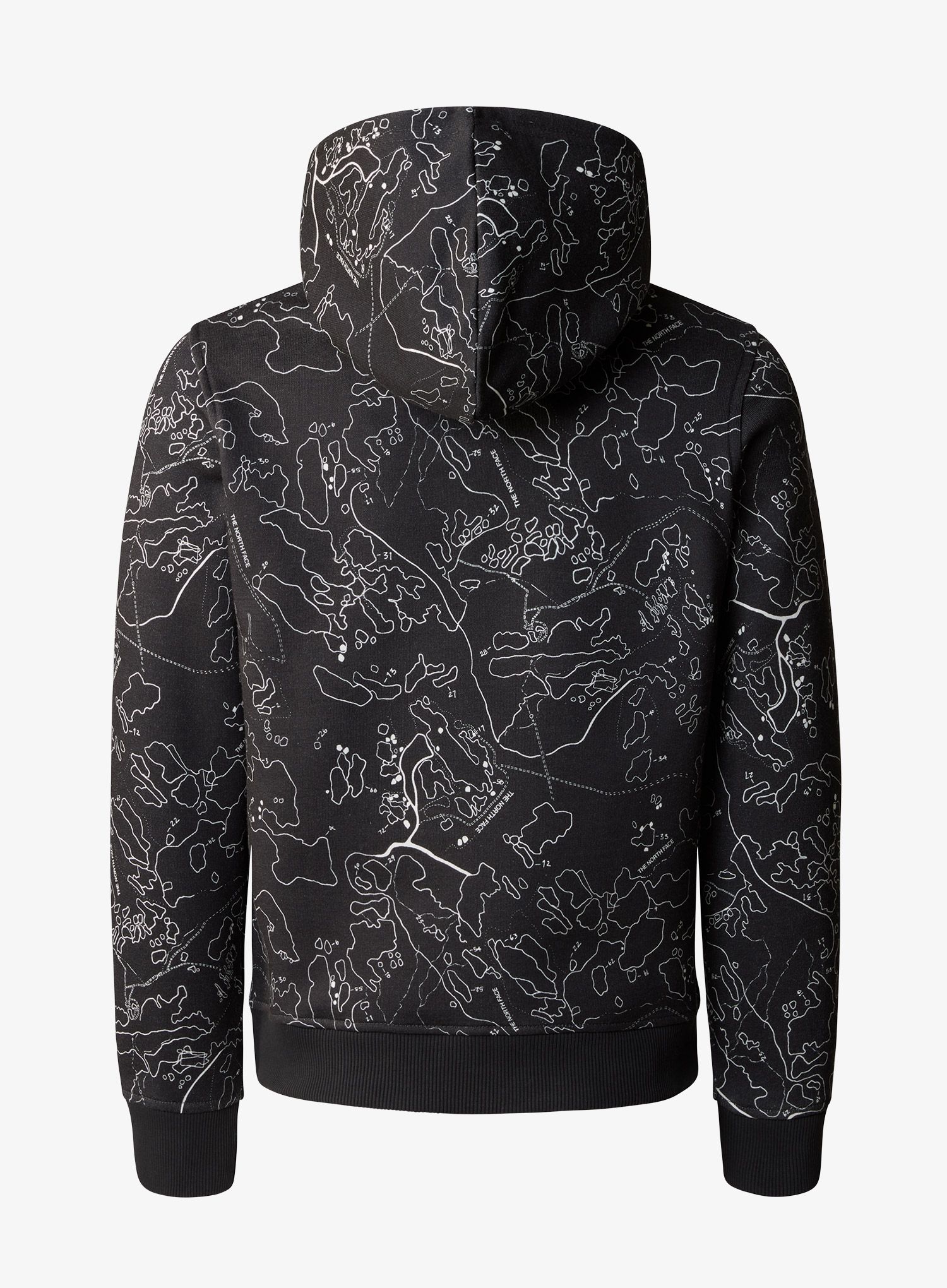 Longsleeve Jungen The North Face Drew Peak P/O Hoodie Print - asphalt grey