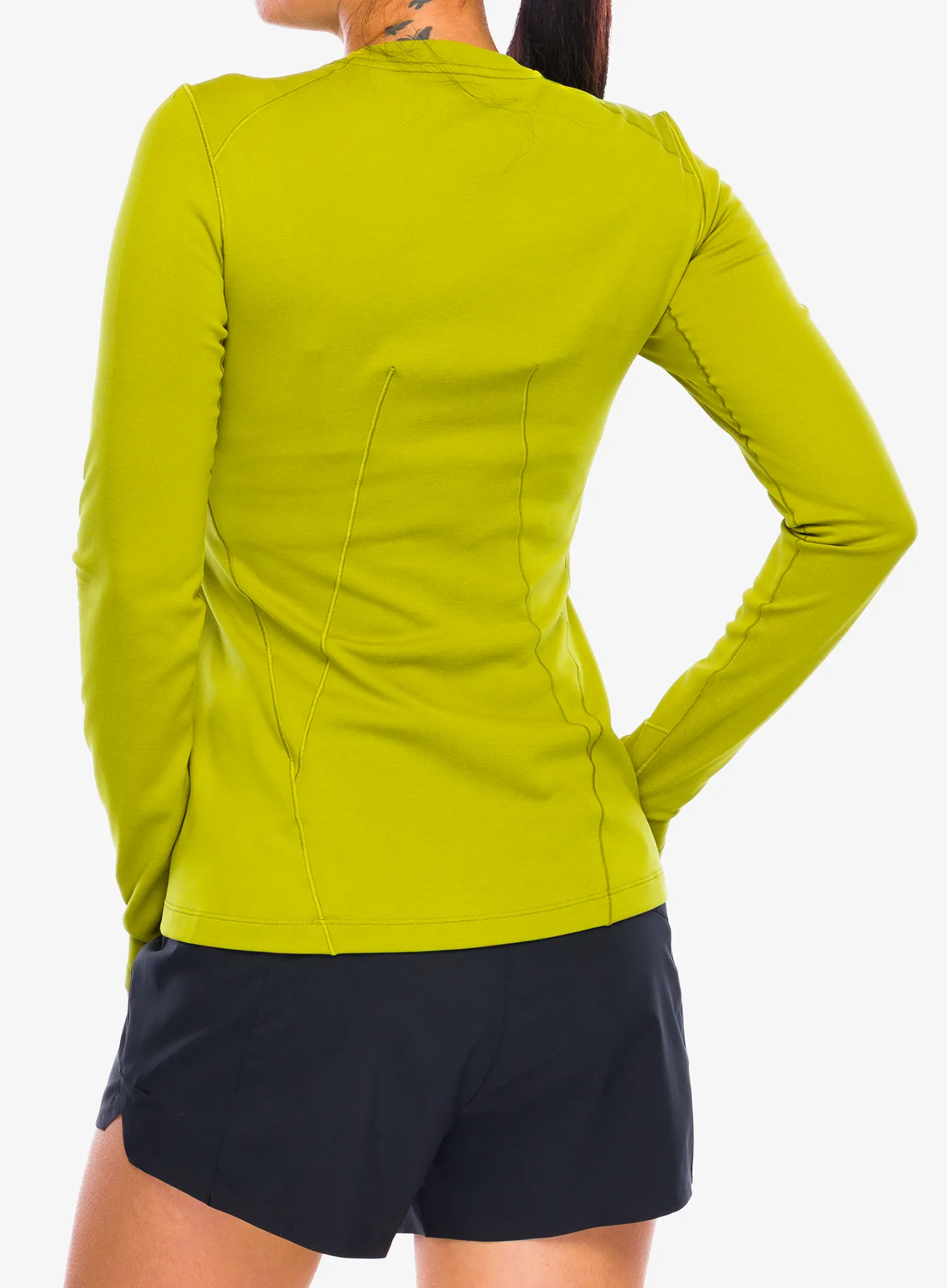 Pullover Damen Arcteryx Taema Thermal Crew LS - olive moss heather
