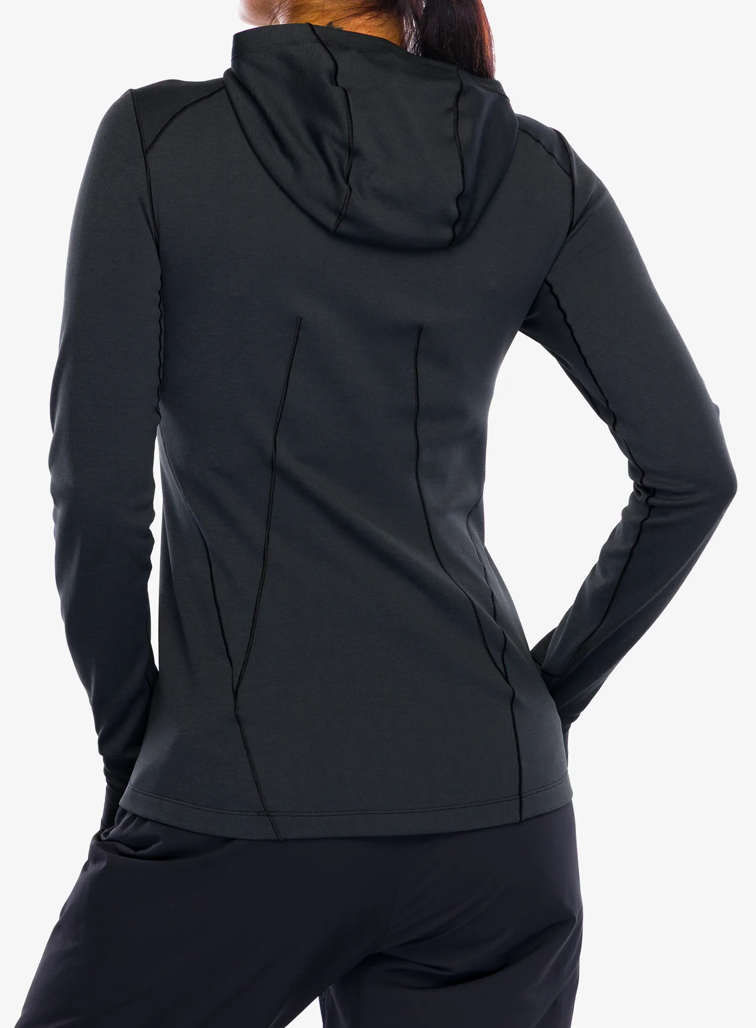 Pullover Damen Arcteryx Taema Thermal Hoody - black heather