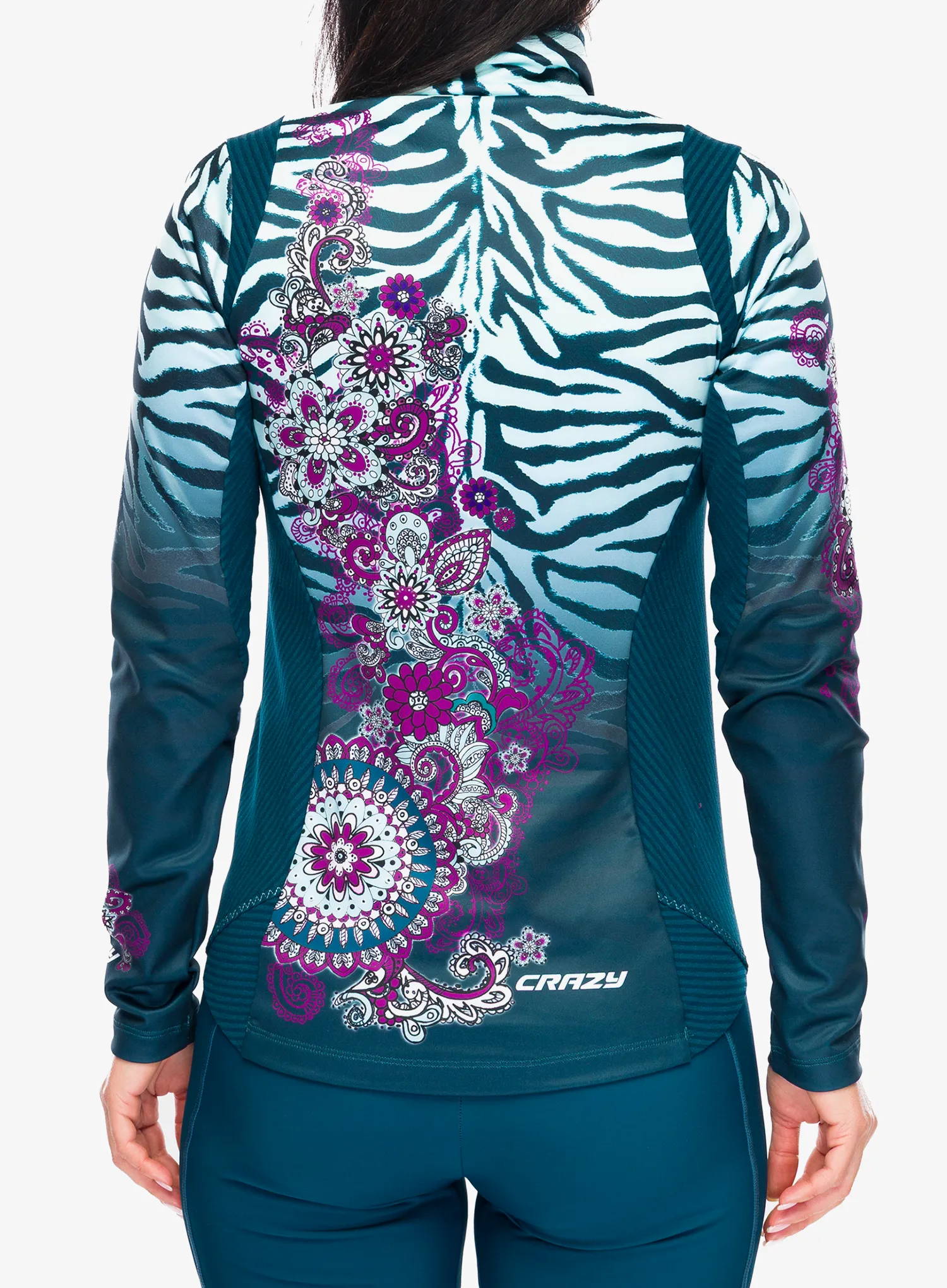 Pullover Damen Crazy Pull Wonder Magic - black/zebra