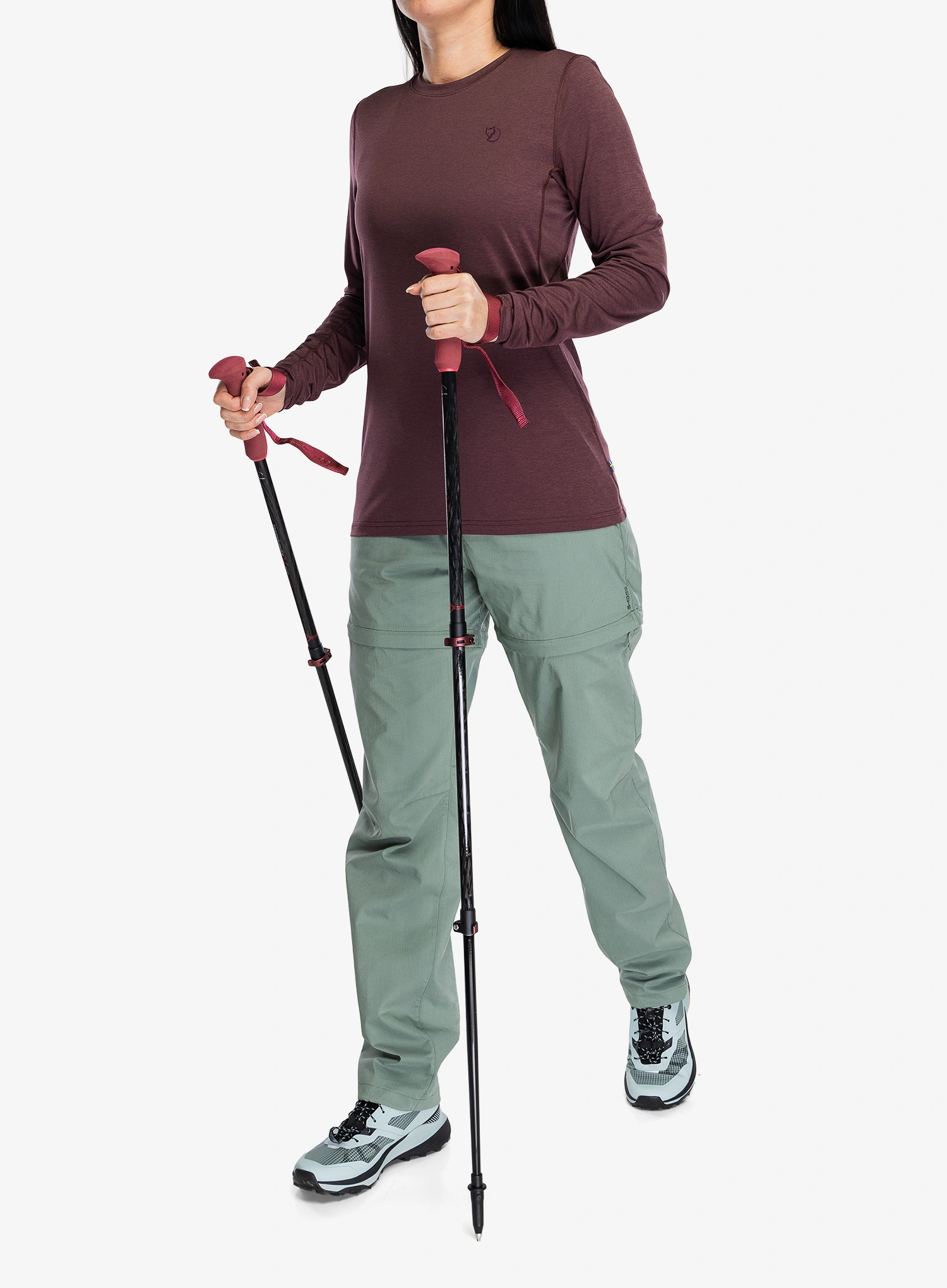 Pullover Damen Fjallraven Abisko Day Hike LS - port