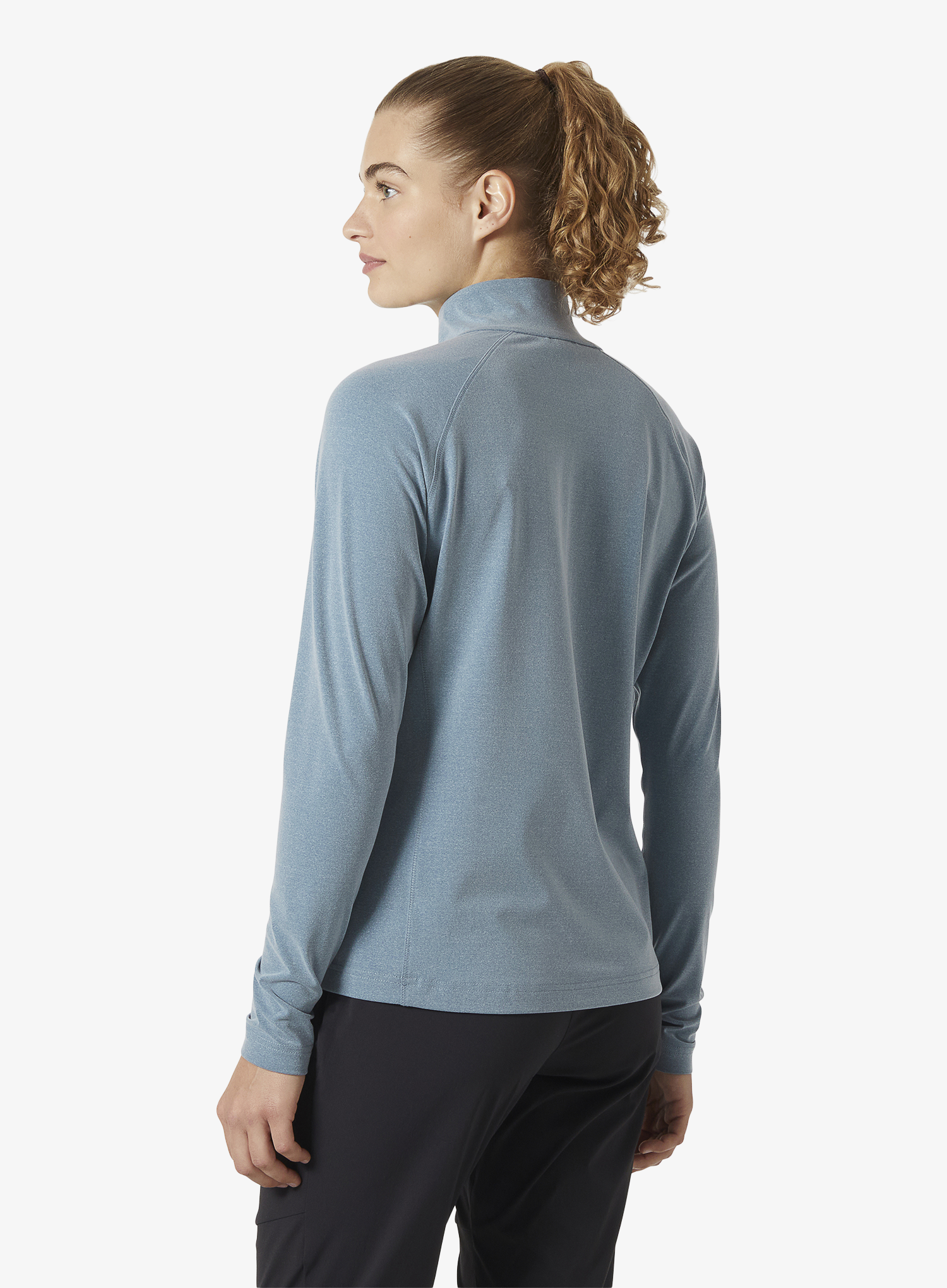 Pullover Damen Helly Hansen Tyri Knit 1/2 Zip - washed navy melange