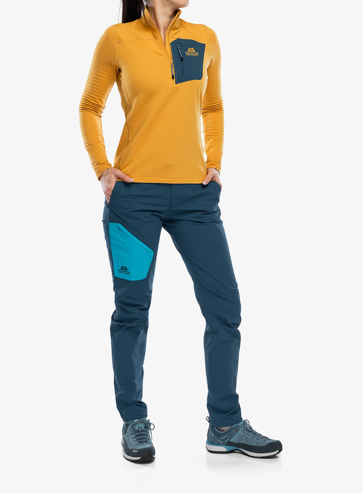 Pullover Damen Mountain Equipment Lumiko Zip-T - butterscotch/maj