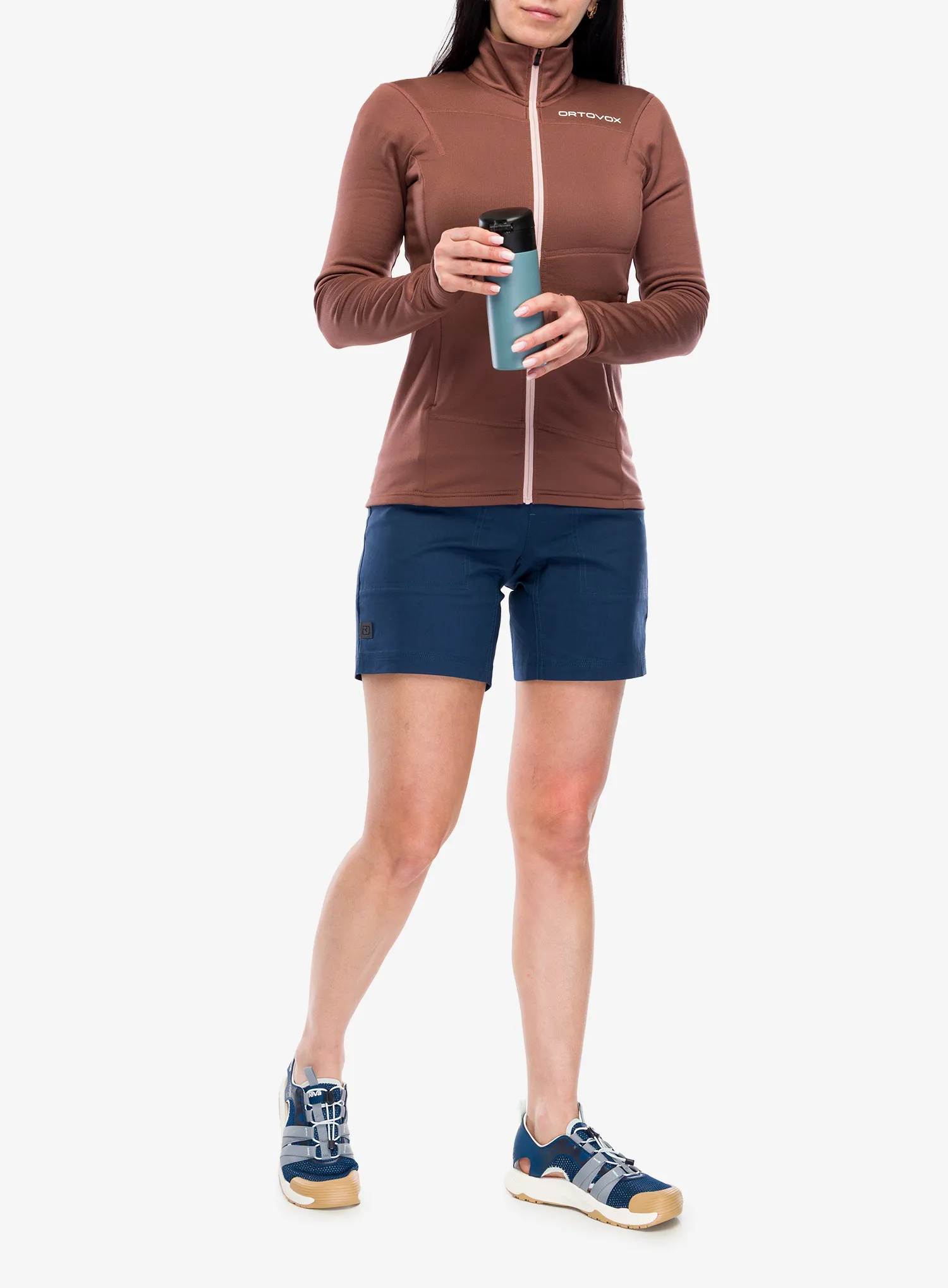 Pullover Damen Ortovox Fleece Light Jacket - chestnut