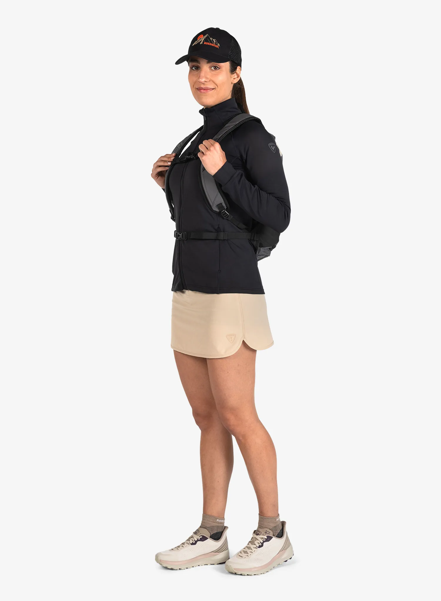Pullover Damen Rossignol Mid Layer Full-Zip Thin Jacket - black/black