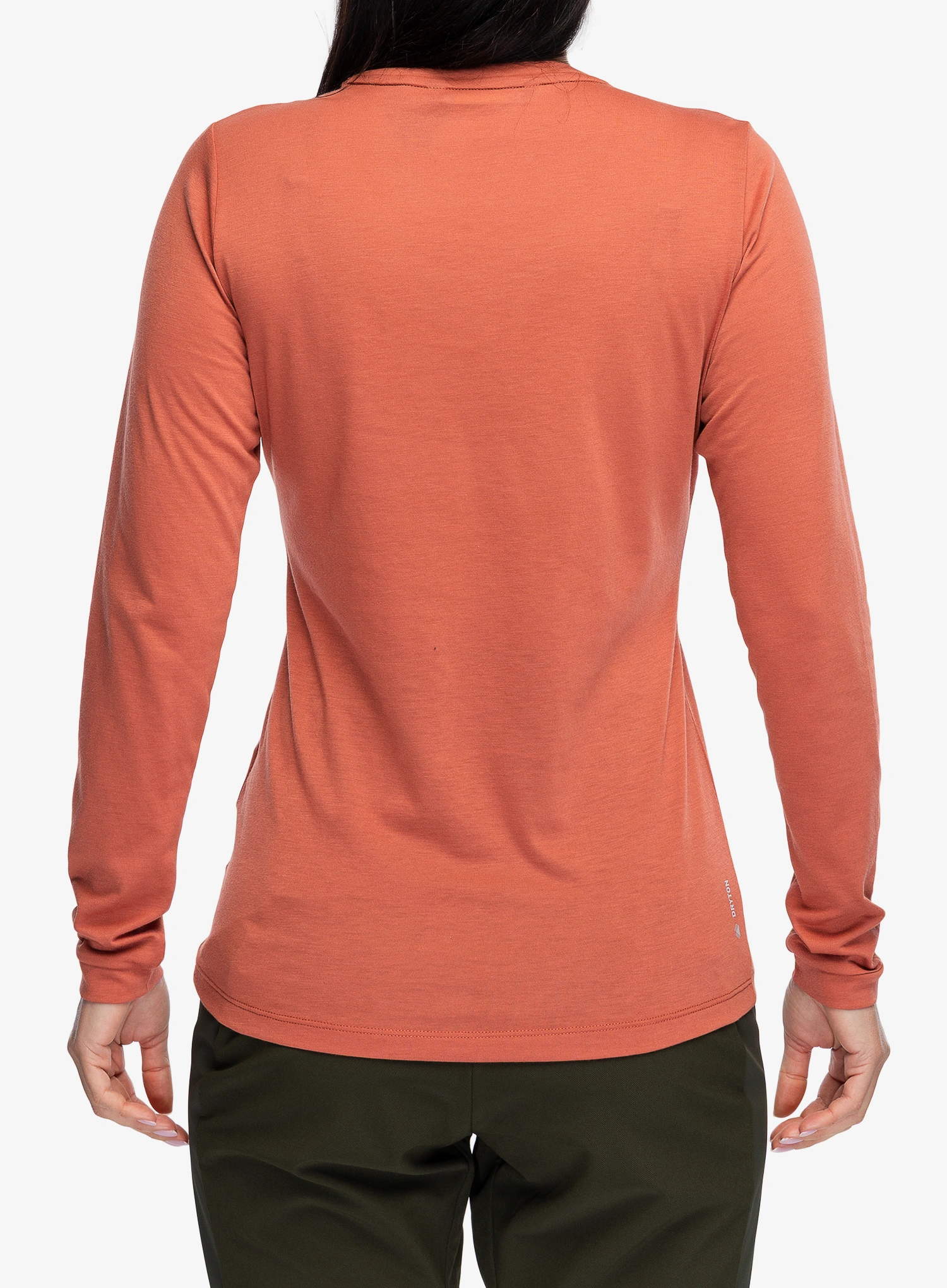 Pullover Damen Salewa Eagle Solidlogo Dry Tee - etruscan red