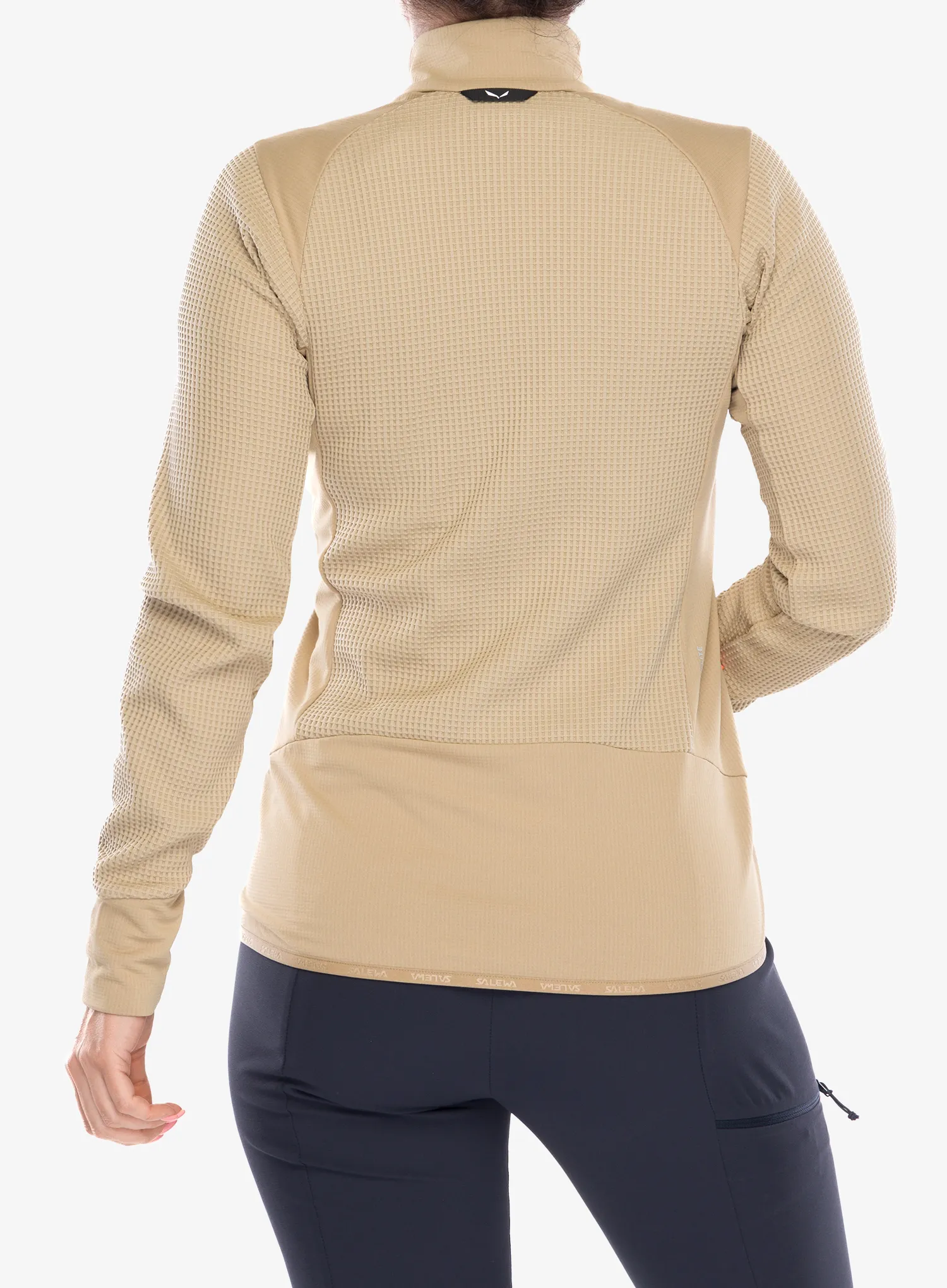 Pullover Damen Salewa Puez Waffle Hyb PL Jacket - quicksand