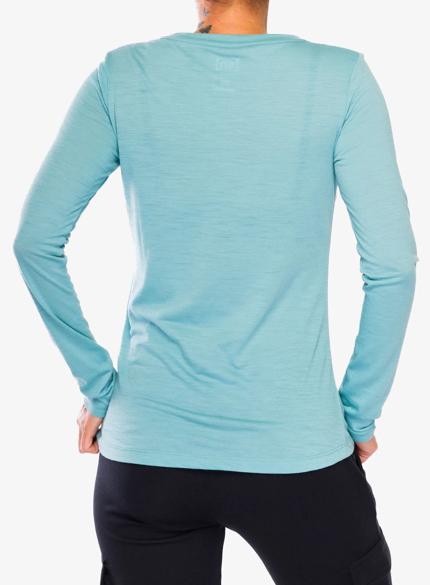 Pullover Damen Super.natural Alpes LS - cameo blue/ocean ble/fresh wht