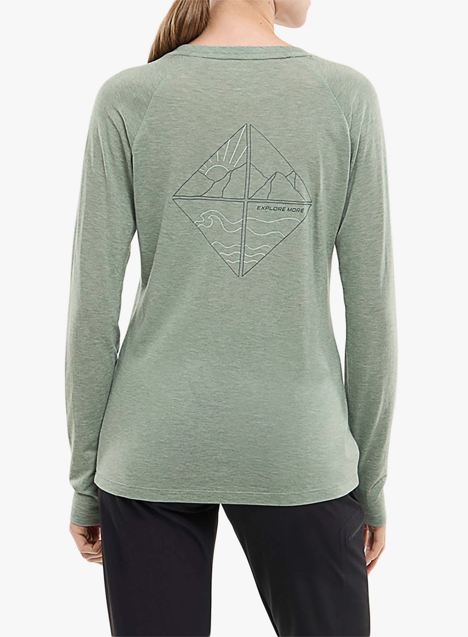 Pullover Damen Viking Longsleeve Andali - green