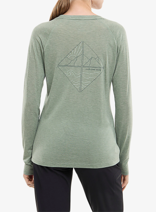 Pullover Damen Viking Longsleeve Andali - green