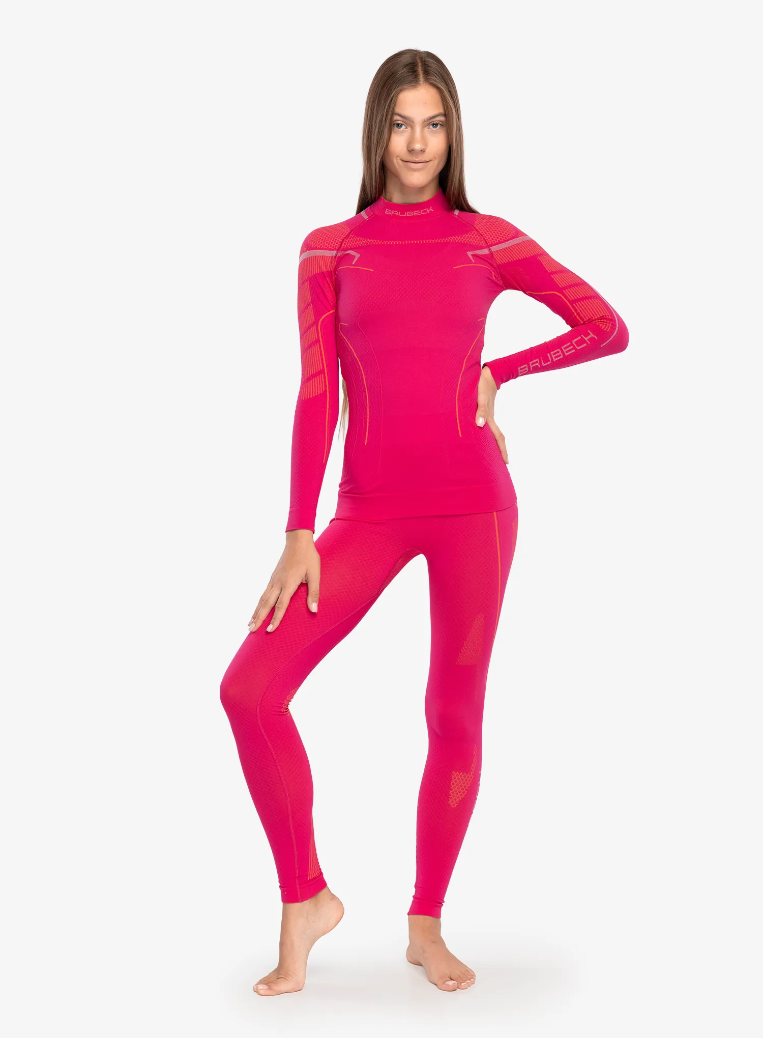 Pullover Damen Brubeck Thermo - fuchsia