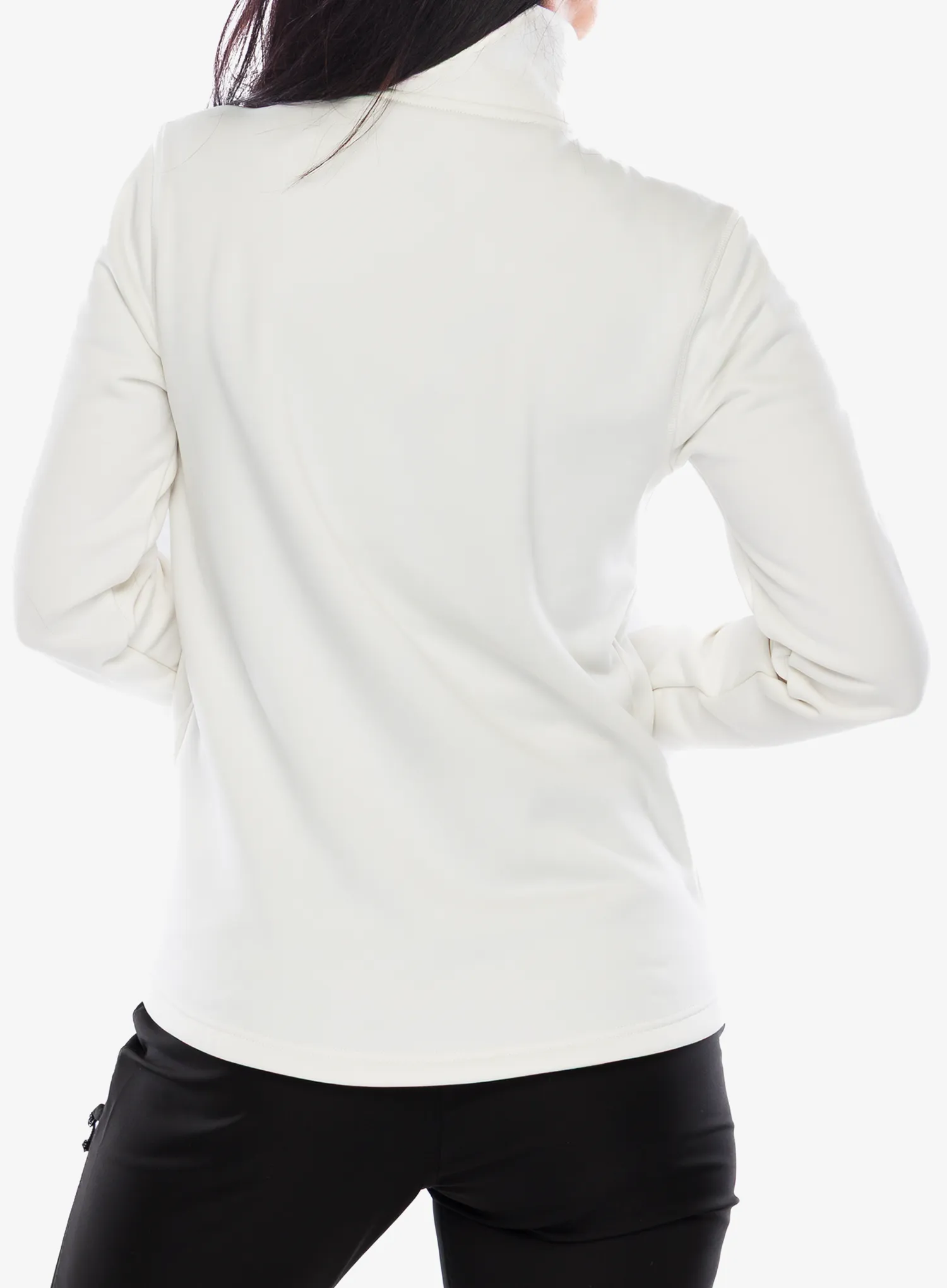 Pullover Damen Didriksons Leah Fullzip - white foam