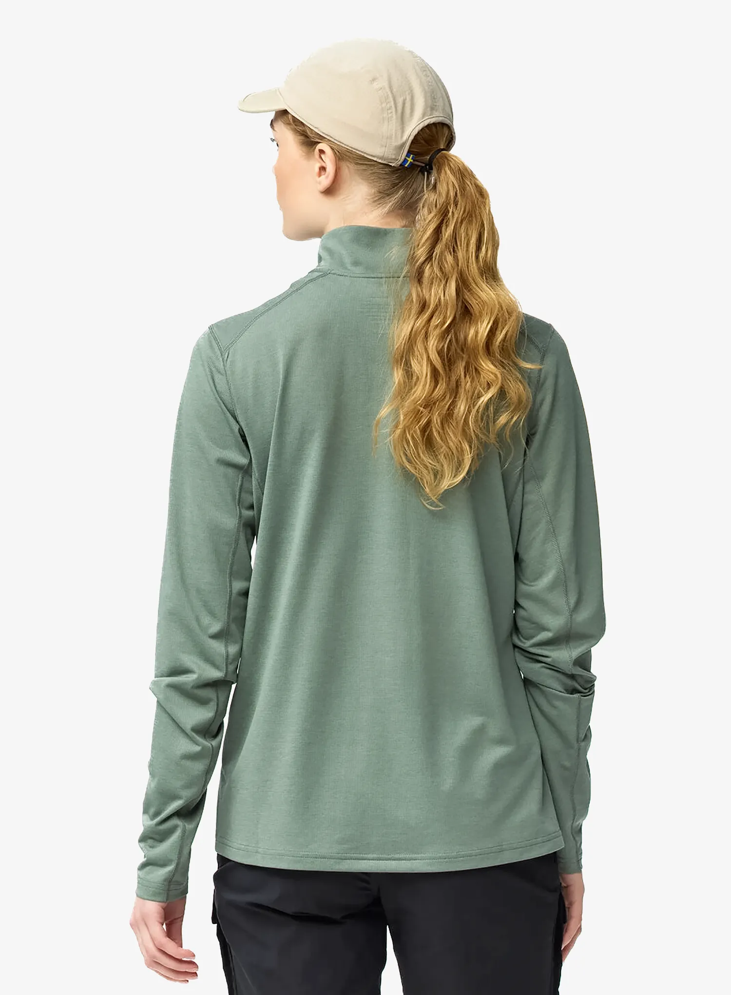 Pullover Damen Fjallraven Abisko Day Hike Half Zip - patina green