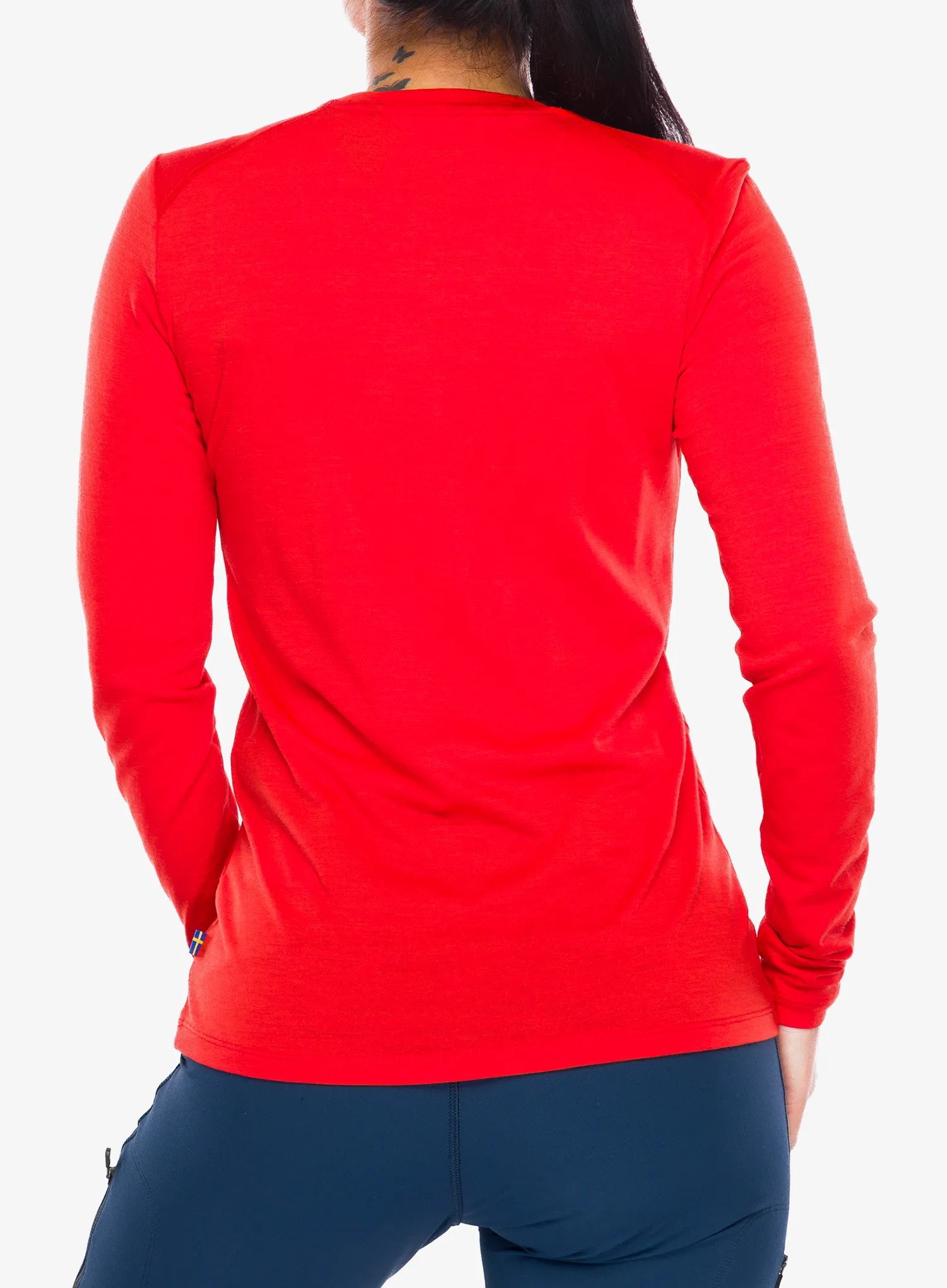 Pullover Damen Fjallraven Abisko Wool LS - flame orange