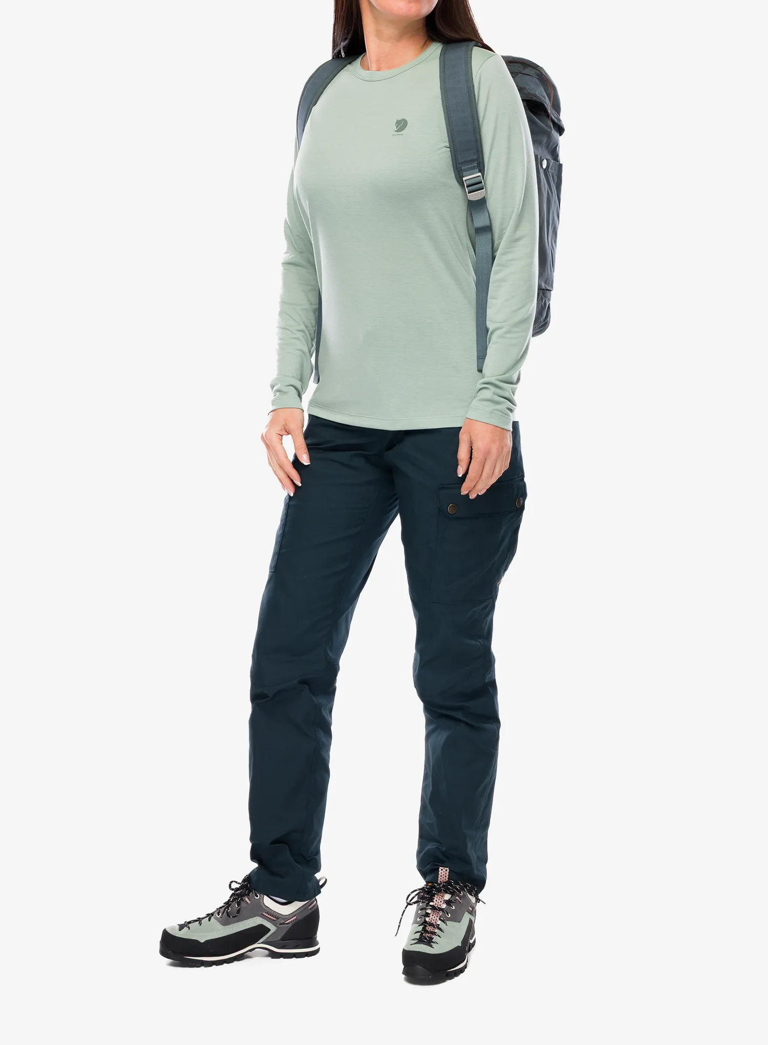 Pullover Damen Fjallraven High Coast LS - misty green