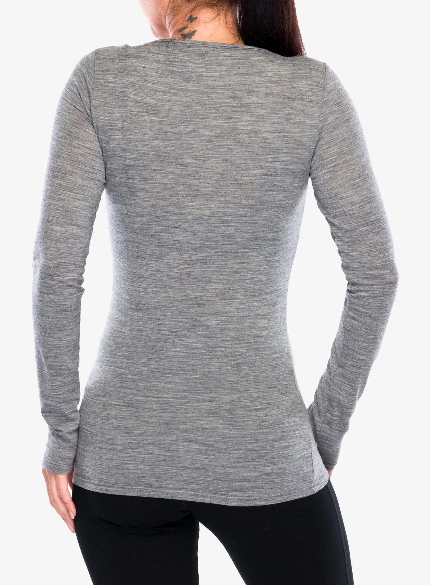 Pullover Damen Icebreaker Siren L/S Sweetheart - gritstone hthr