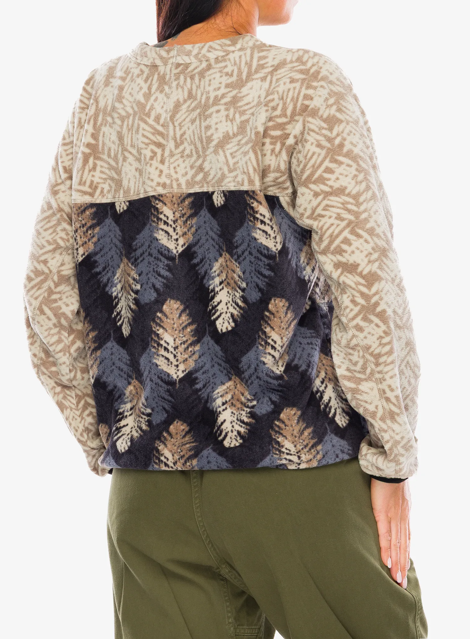Pullover Damen Kavu Kelowna - leaf layout