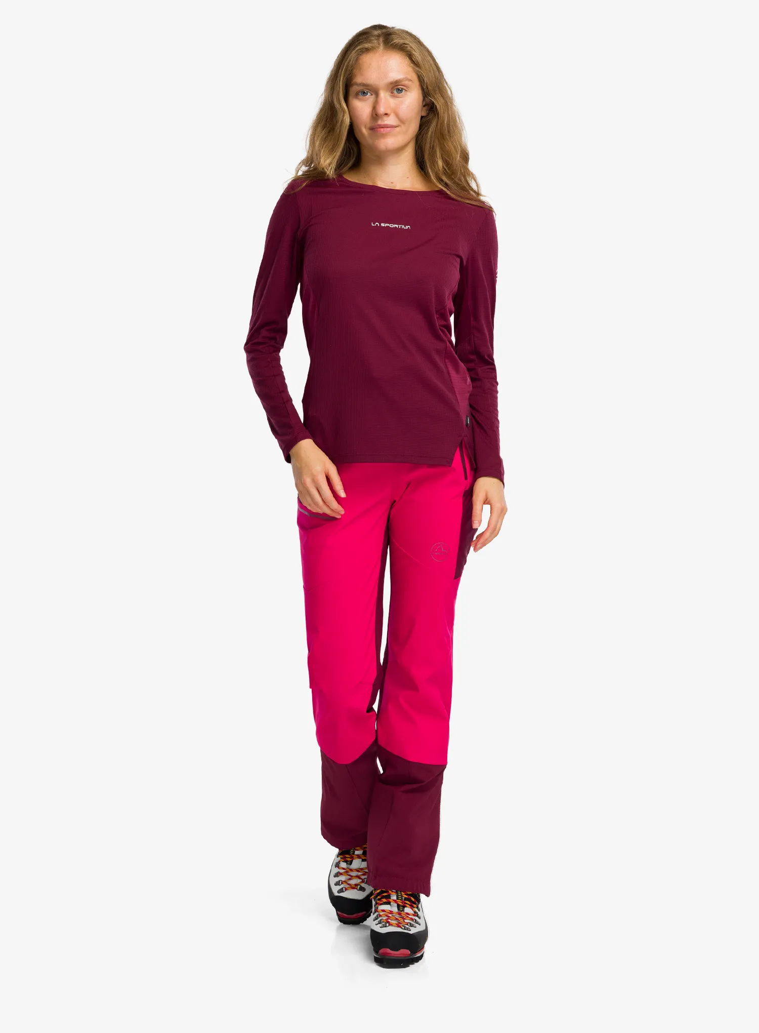 Pullover Damen La Sportiva Beyond Longsleeve - redwood/chalk
