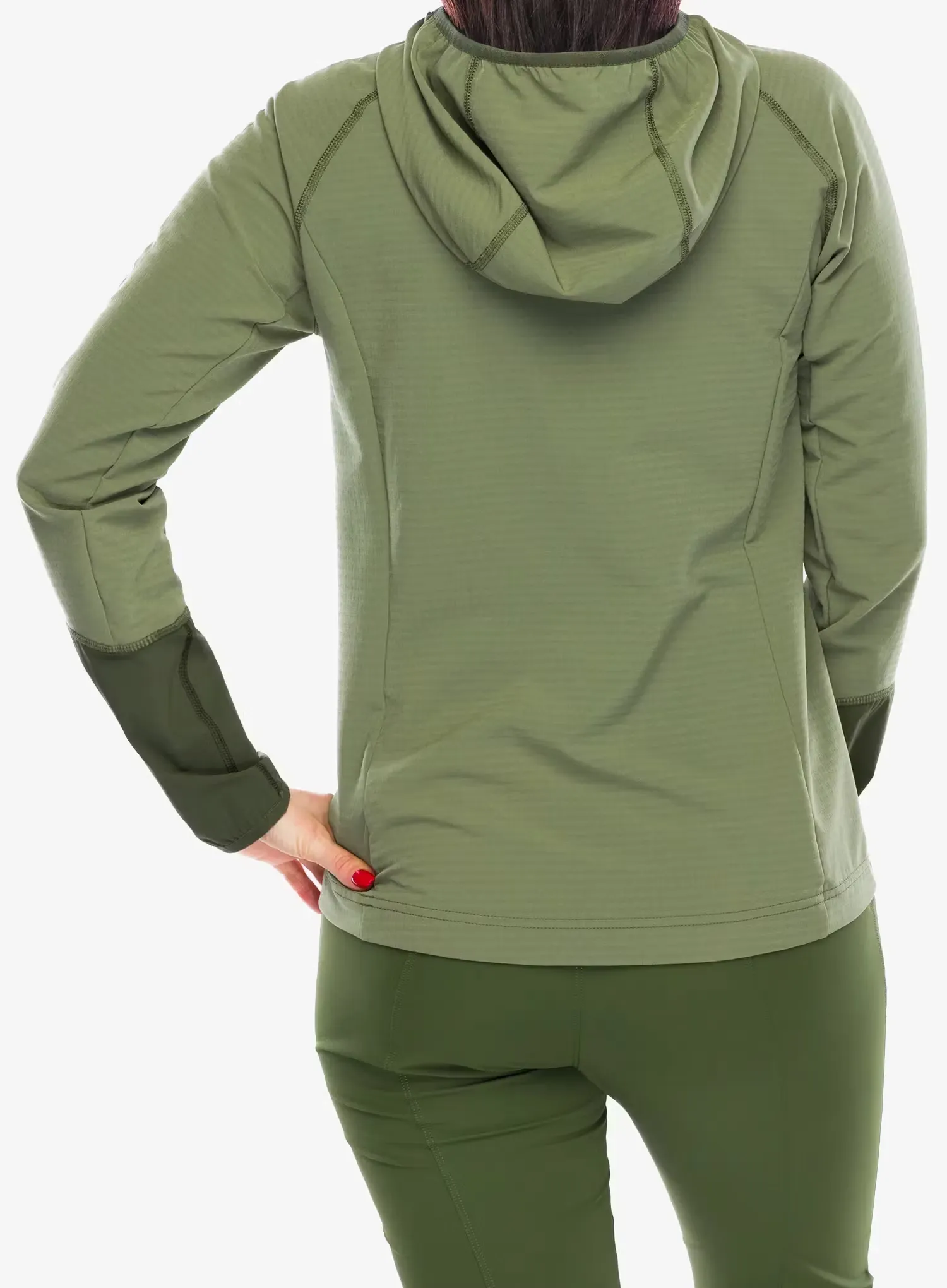 Pullover Damen Mammut Madris Light ML Half Zip Hoody - marsh/dark marsh