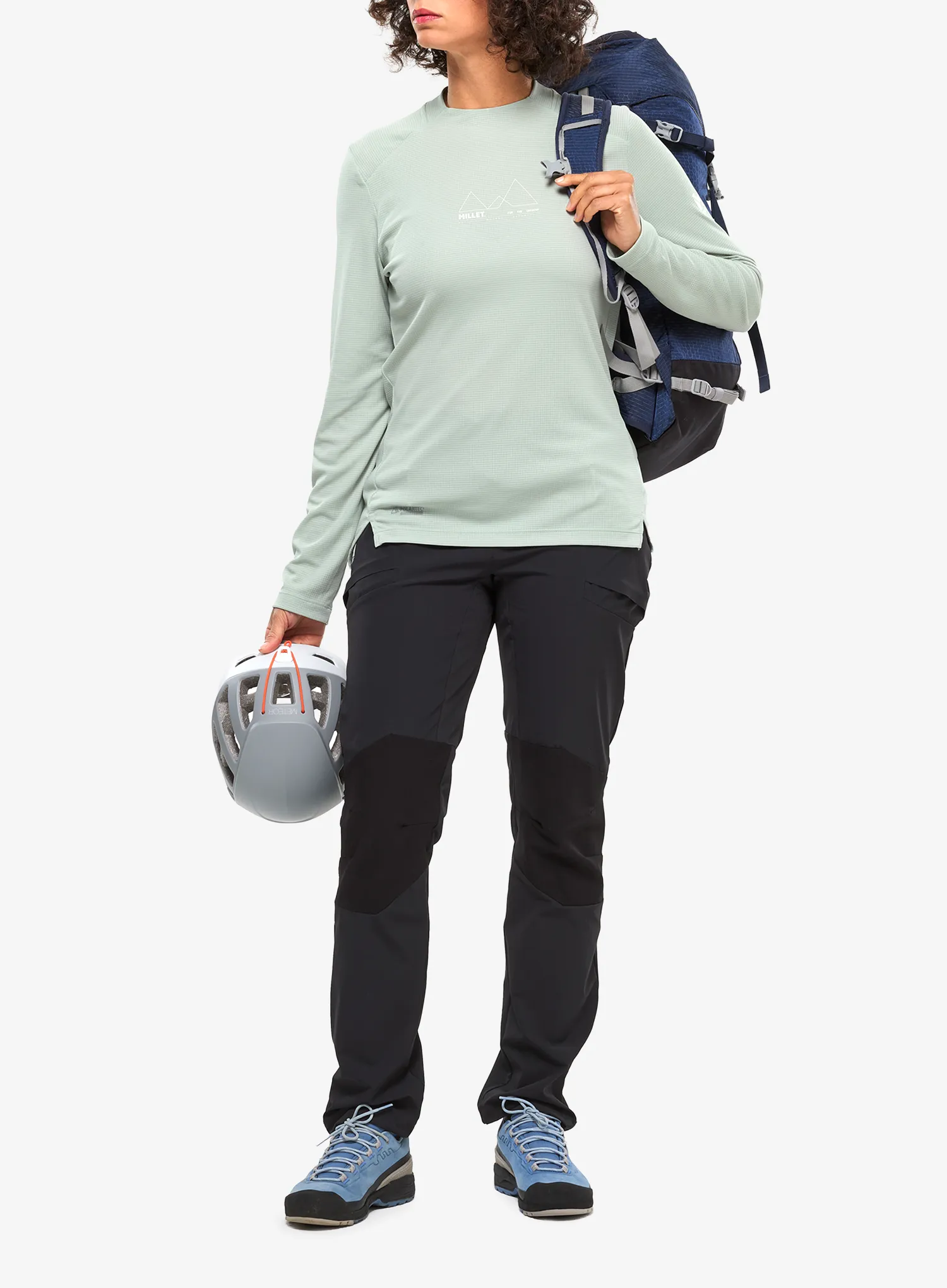 Pullover Damen Millet Kamet Ts LS - seaweed