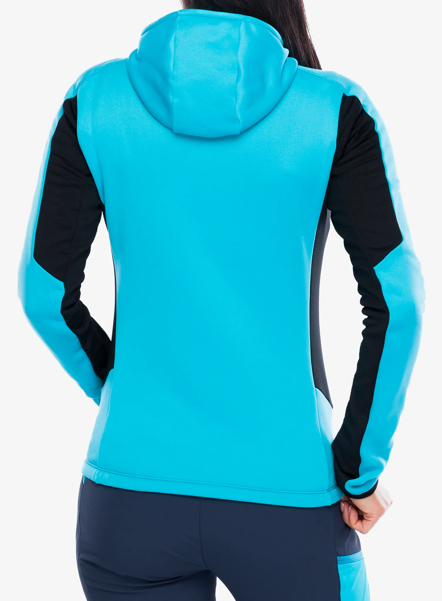 Pullover Damen Montura Pulse Hooded Maglia - turquoise