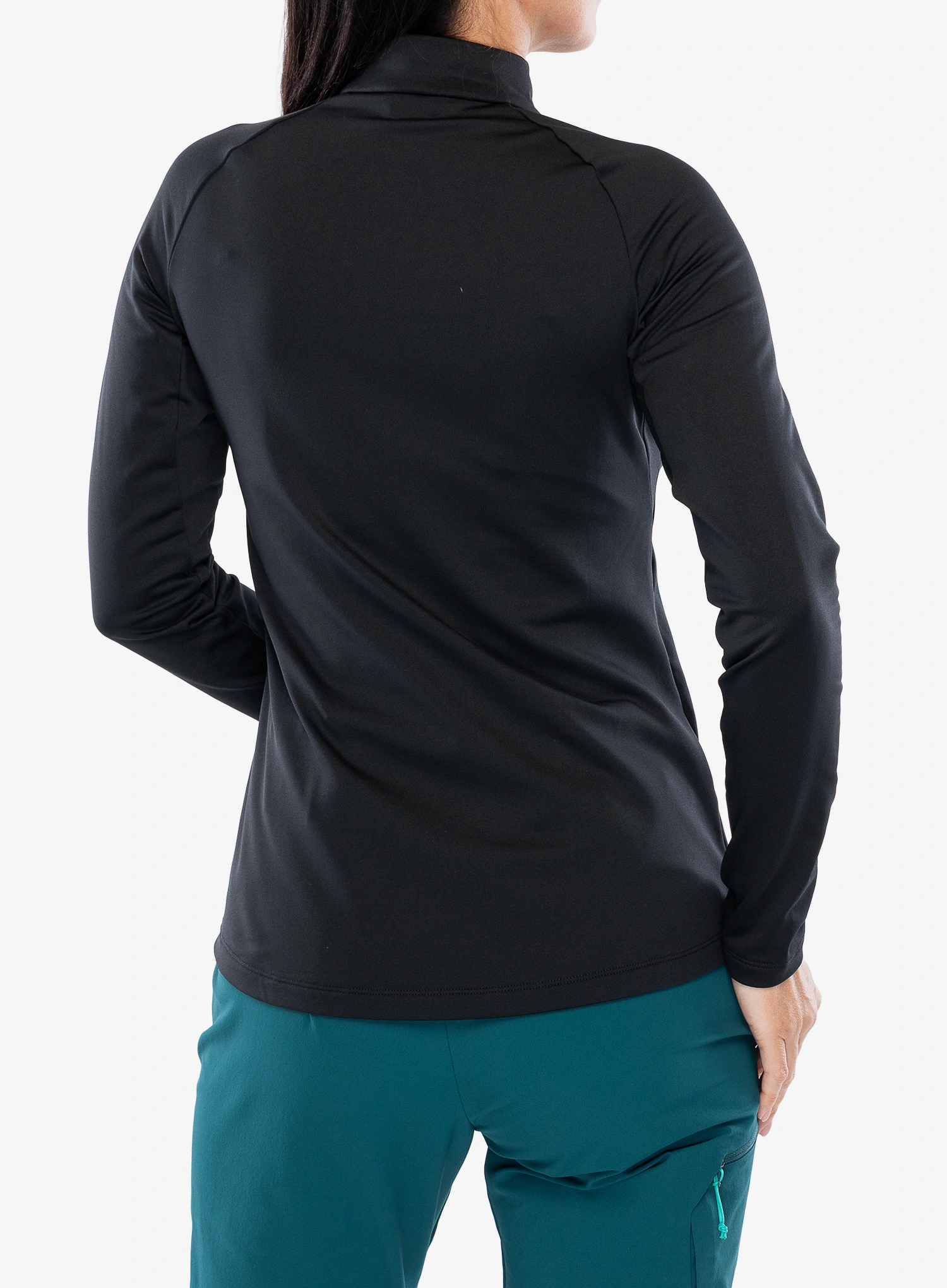 Pullover Damen Odlo Essential Light Mid Layer 1/2 Zip - black