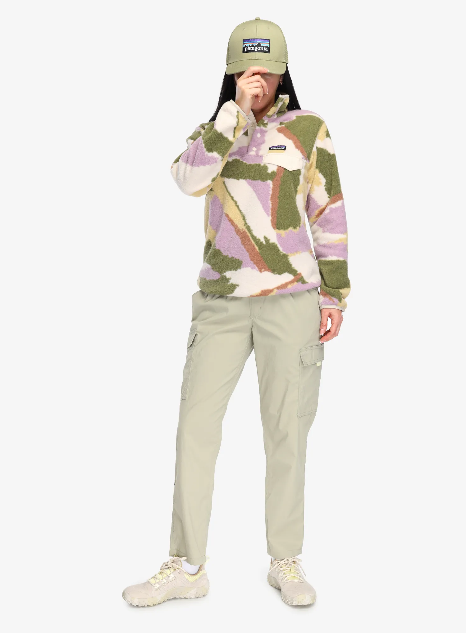 Pullover Damen Patagonia Lightweight Synch Snap-T Pullover - sunshine/natural