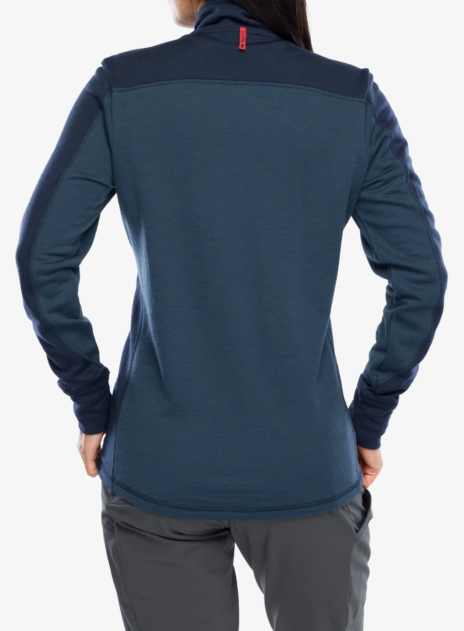 Sweatshirt mit Reißverschluss Damen Dovre Mid Full Zip Merino Wool - navy