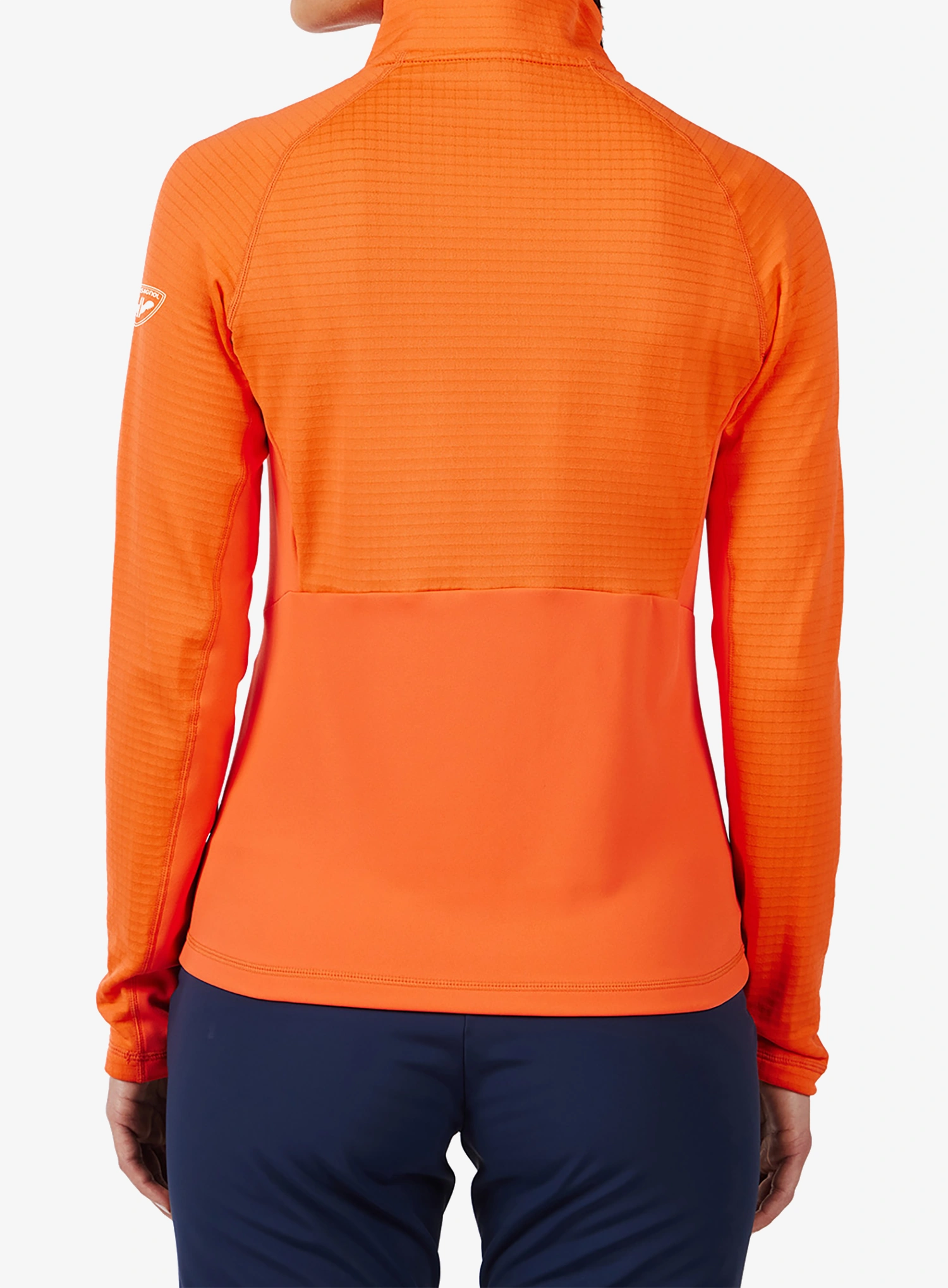 Sweatshirt mit Reißverschluss Damen Rossignol Blackside Mix FZ Fleece - orange flame