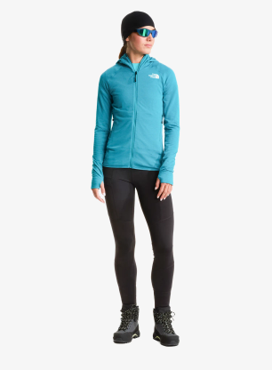Sweatshirt mit Reißverschluss Damen The North Face Bolt Polartec Hoodie - deep teal