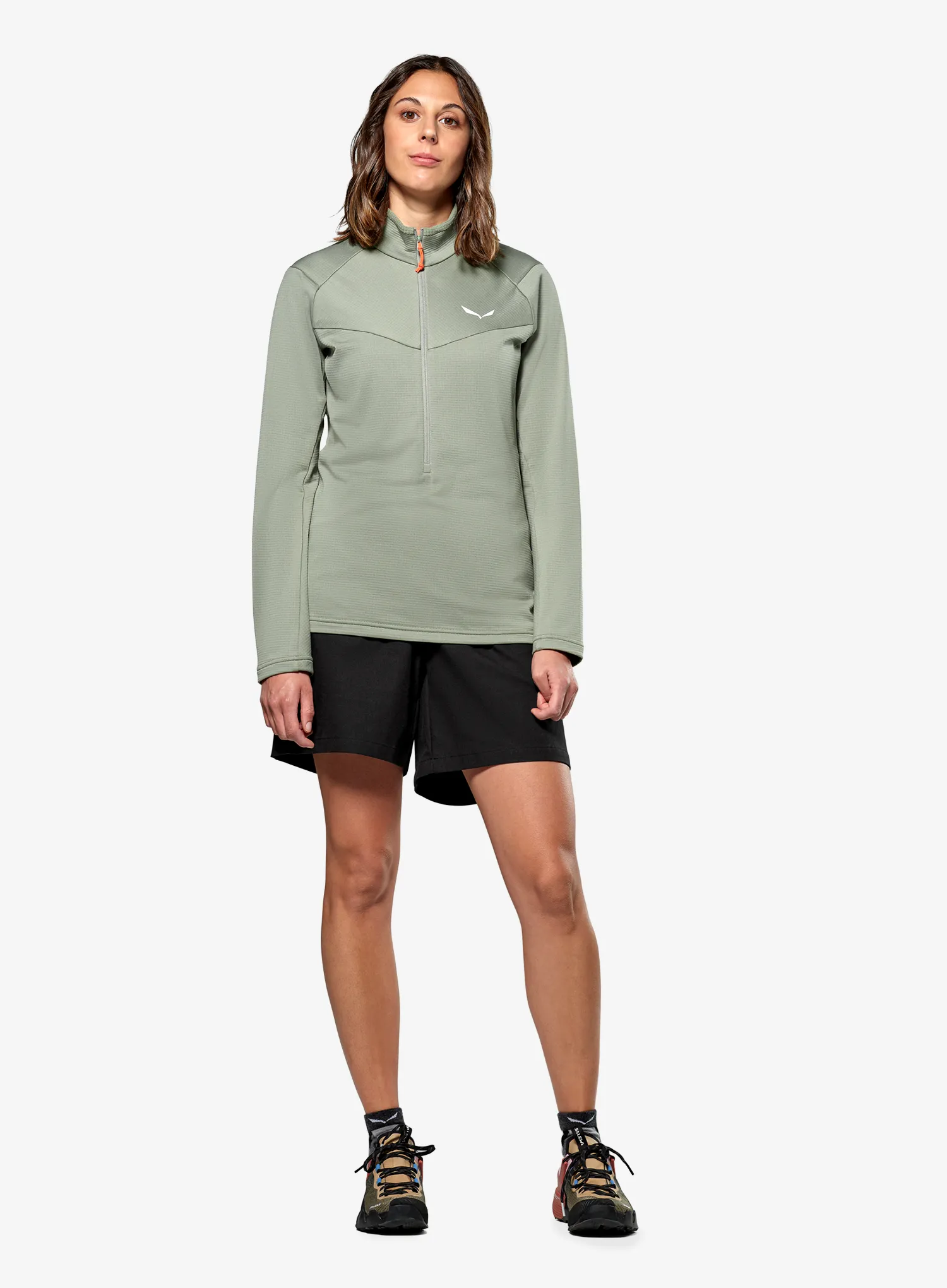Pullover Damen Salewa Puez Cammino PL HZ Jacket - shadow