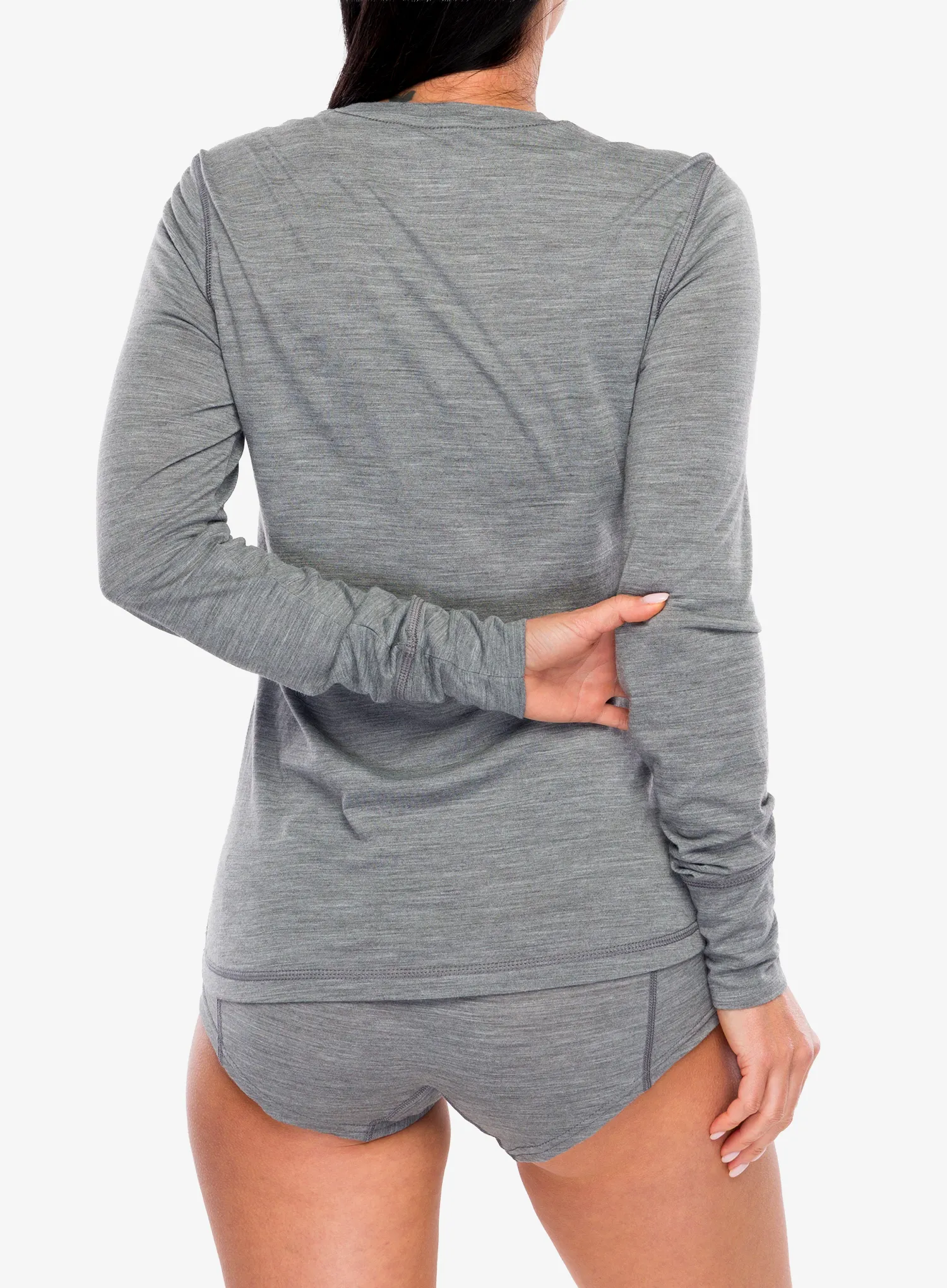 Pullover Damen Super.natural Tundra175 Ls - cashmere grey melange