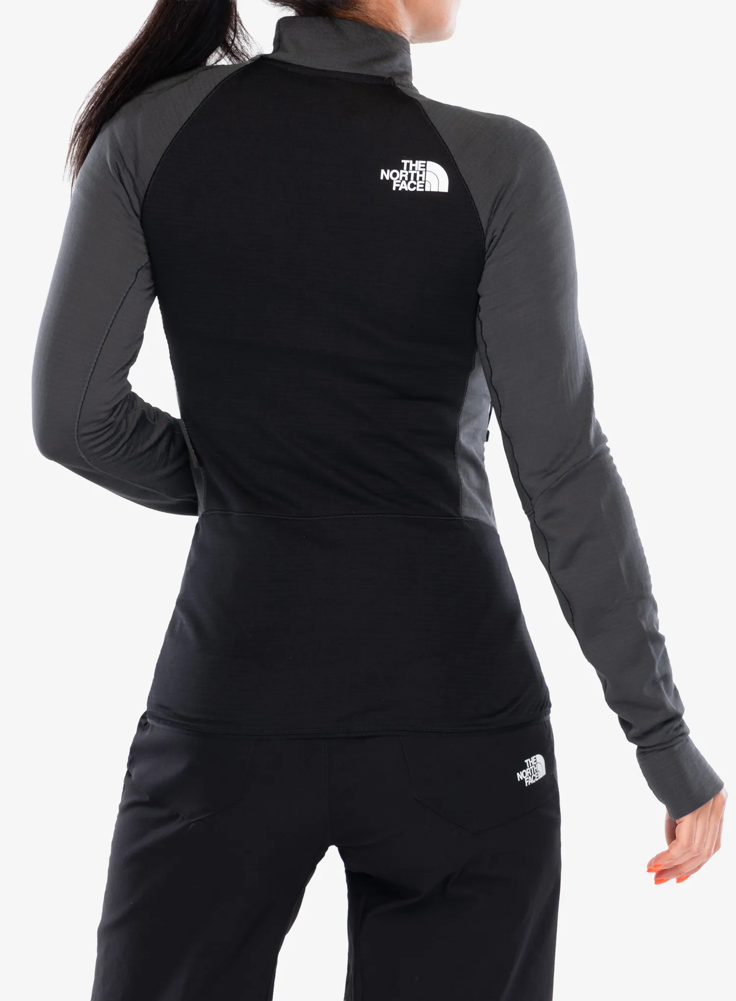 Pullover Damen The North Face Bolt Polartec Jacket - asphalt grey/tnf black
