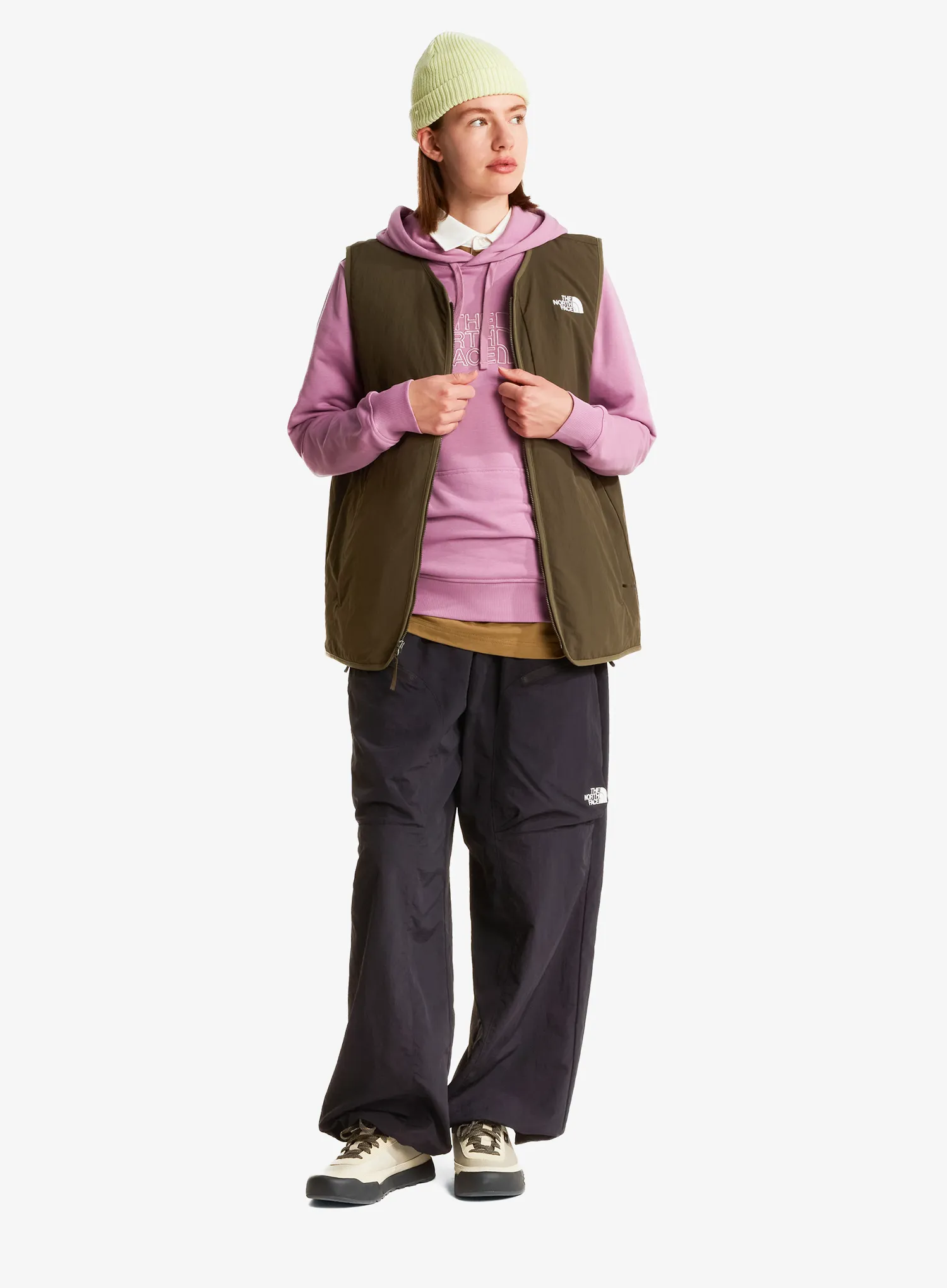 Pullover Damen The North Face Drew Peak Light Hoodie - lavender/metal pink